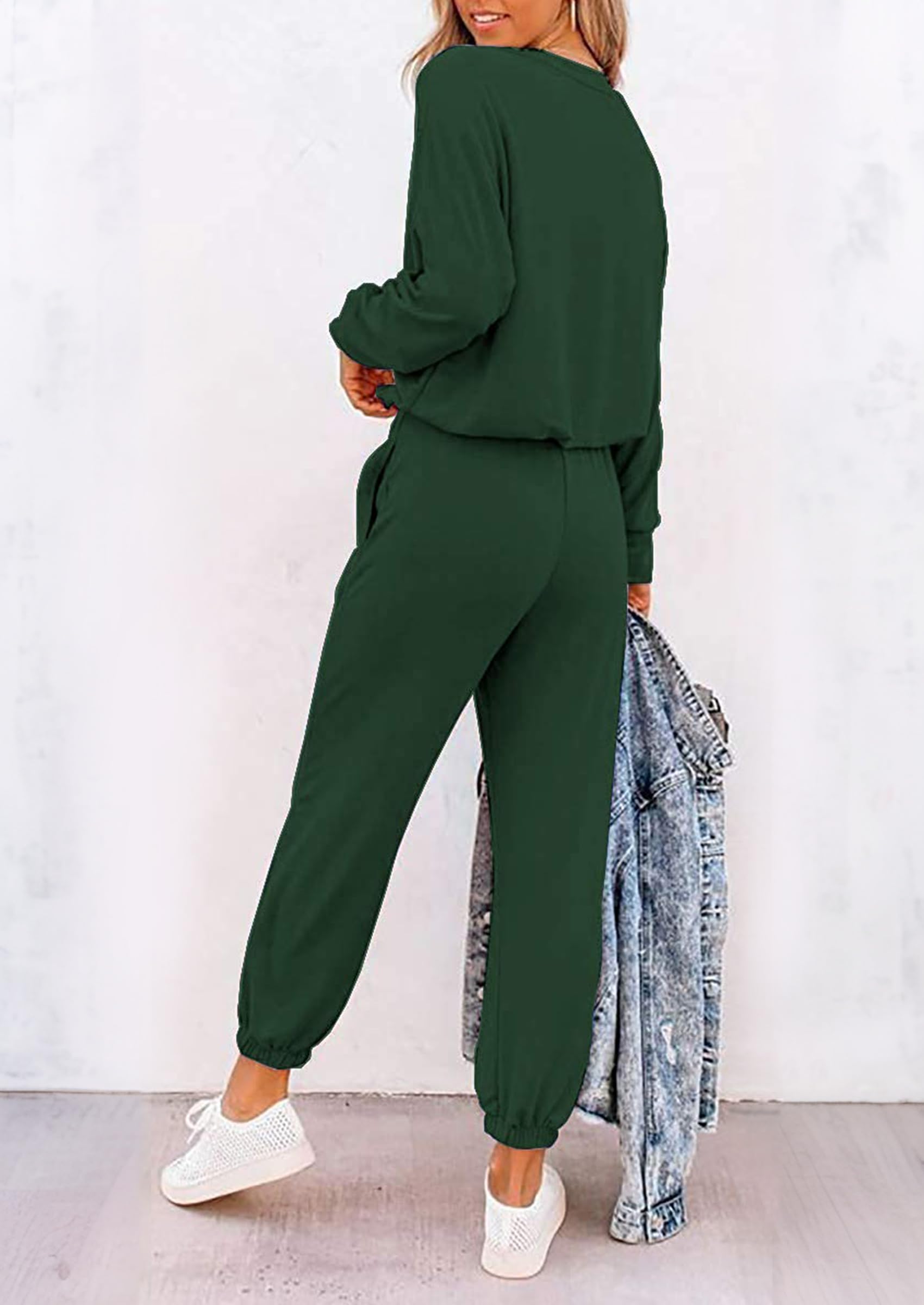 Airport Travel Outfit Women Fall 2 Piece Matching Lounge Sets