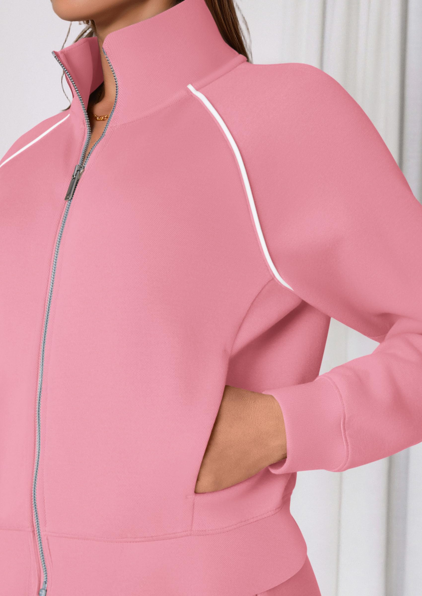 Women's 2 Piece Outfits Sweatsuits Lounge Sets,Pink,S