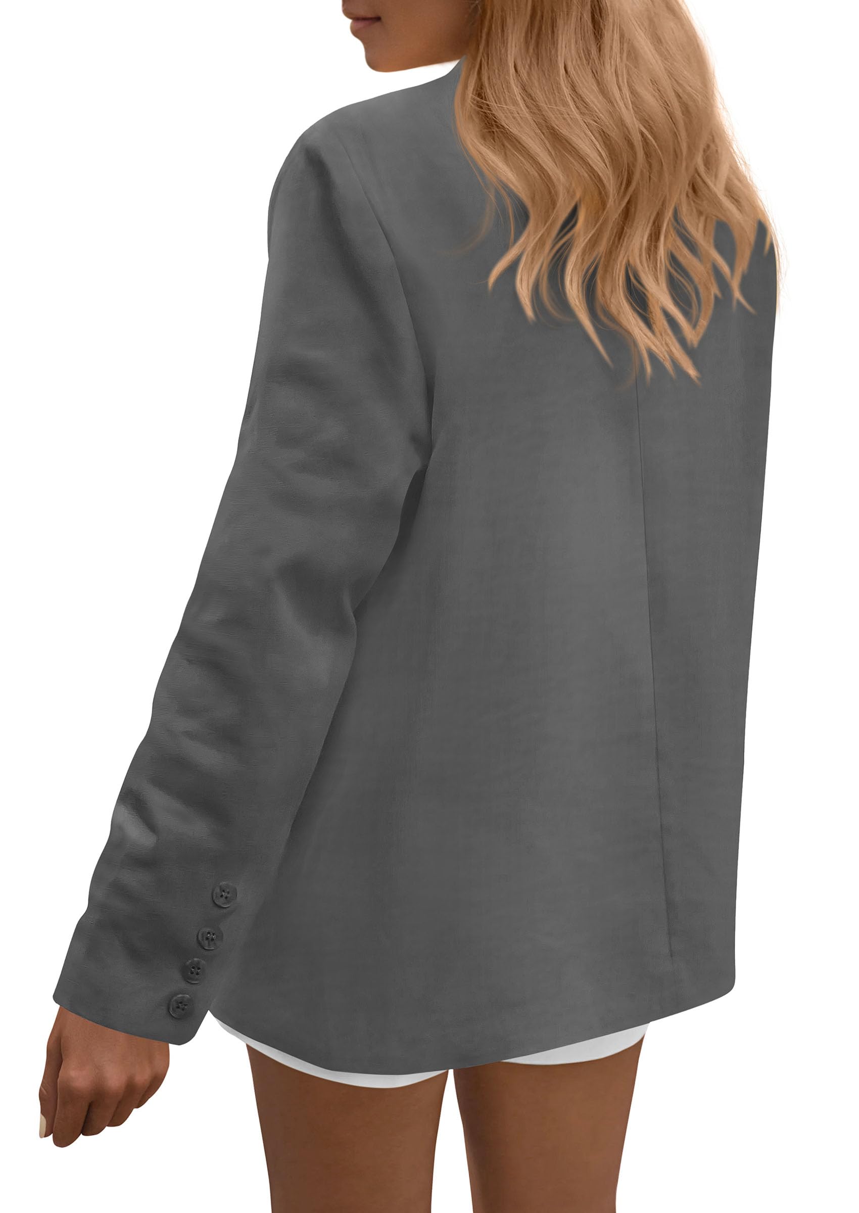 Blazers for Women Business Casual Outfits Grey,S