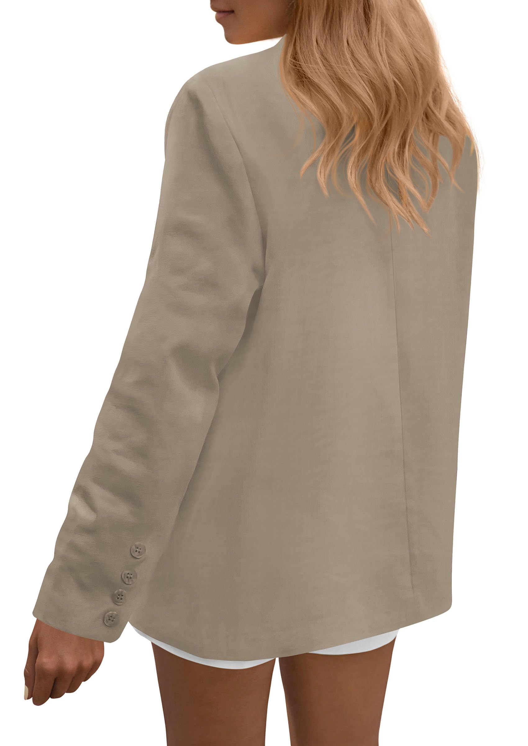 Blazers for Women Business Casual Outfits Khaki,S