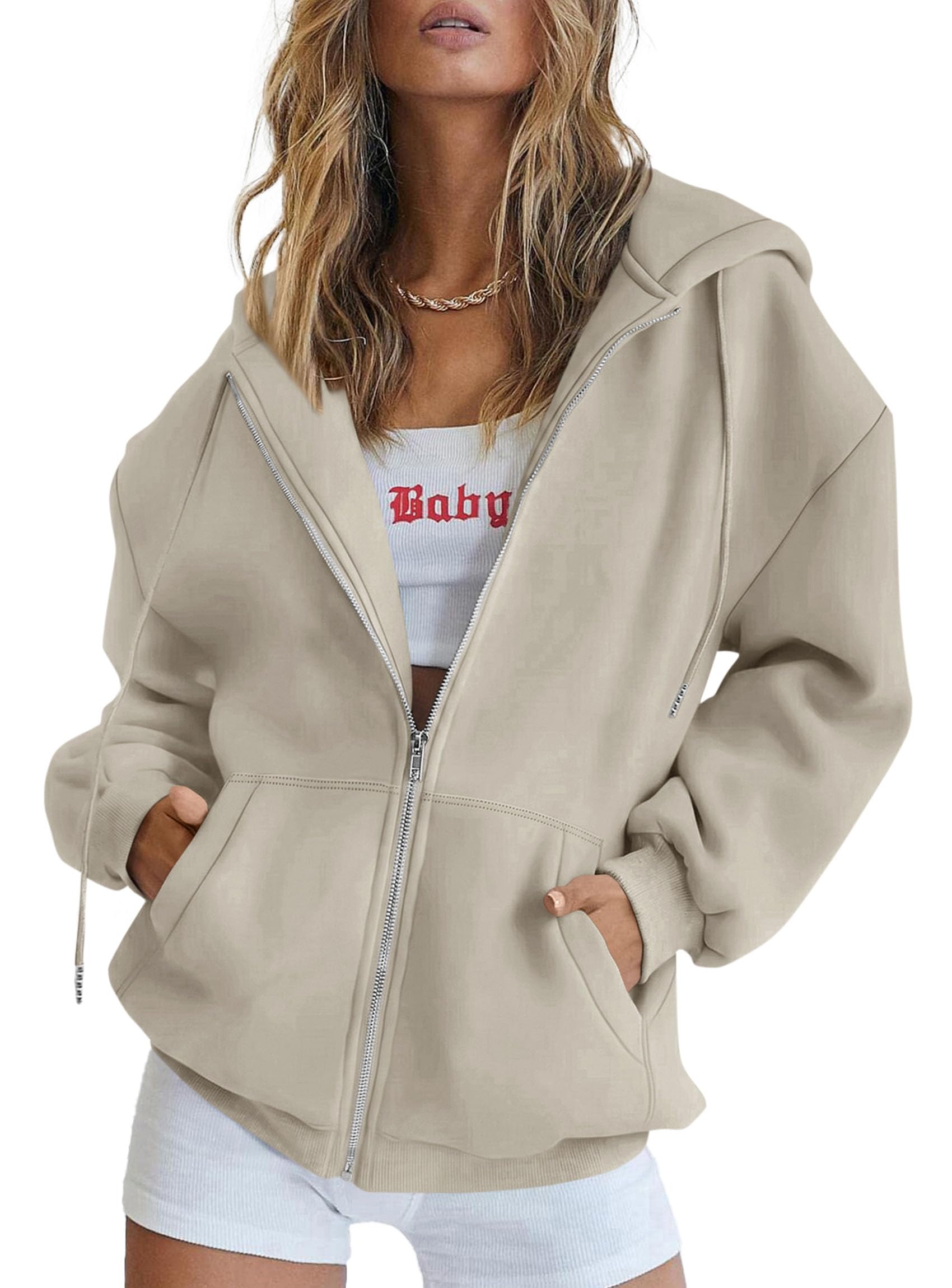 Women's Fall Zip Up Hoodies Sweatshirts