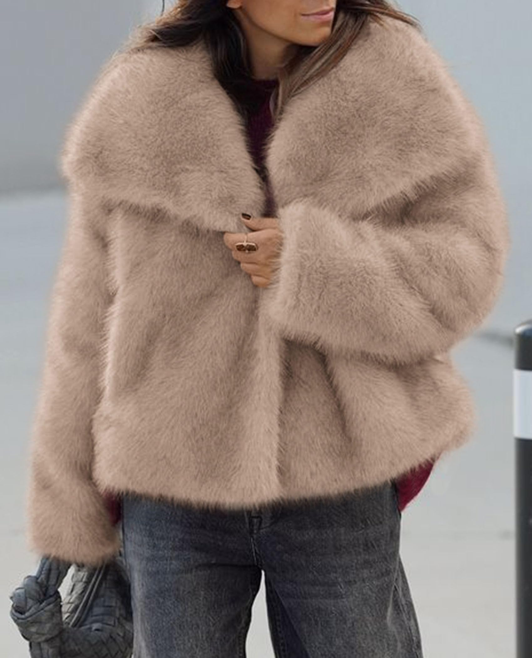 Womens Winter Coats Faux Fur Oversized Jackets