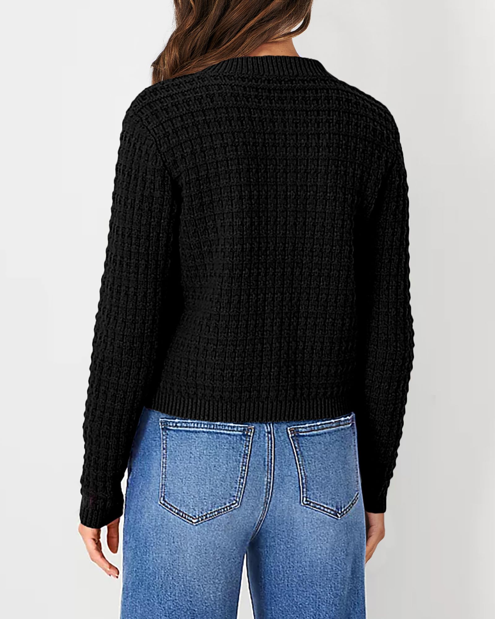 Women's Fall Lightweight Cardigan Sweaters Black