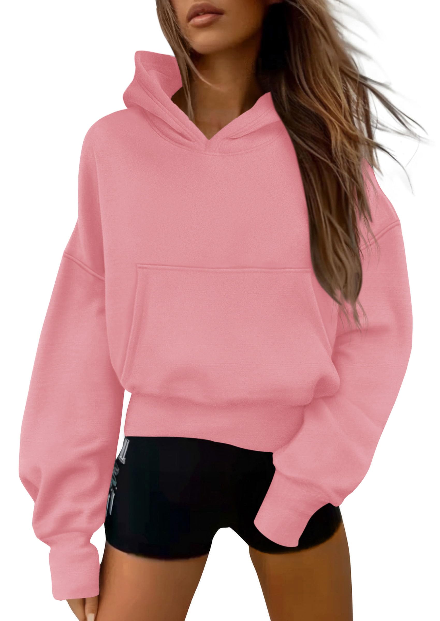 Women's Fall Half Zip Cropped Hoodie Sweatshirt