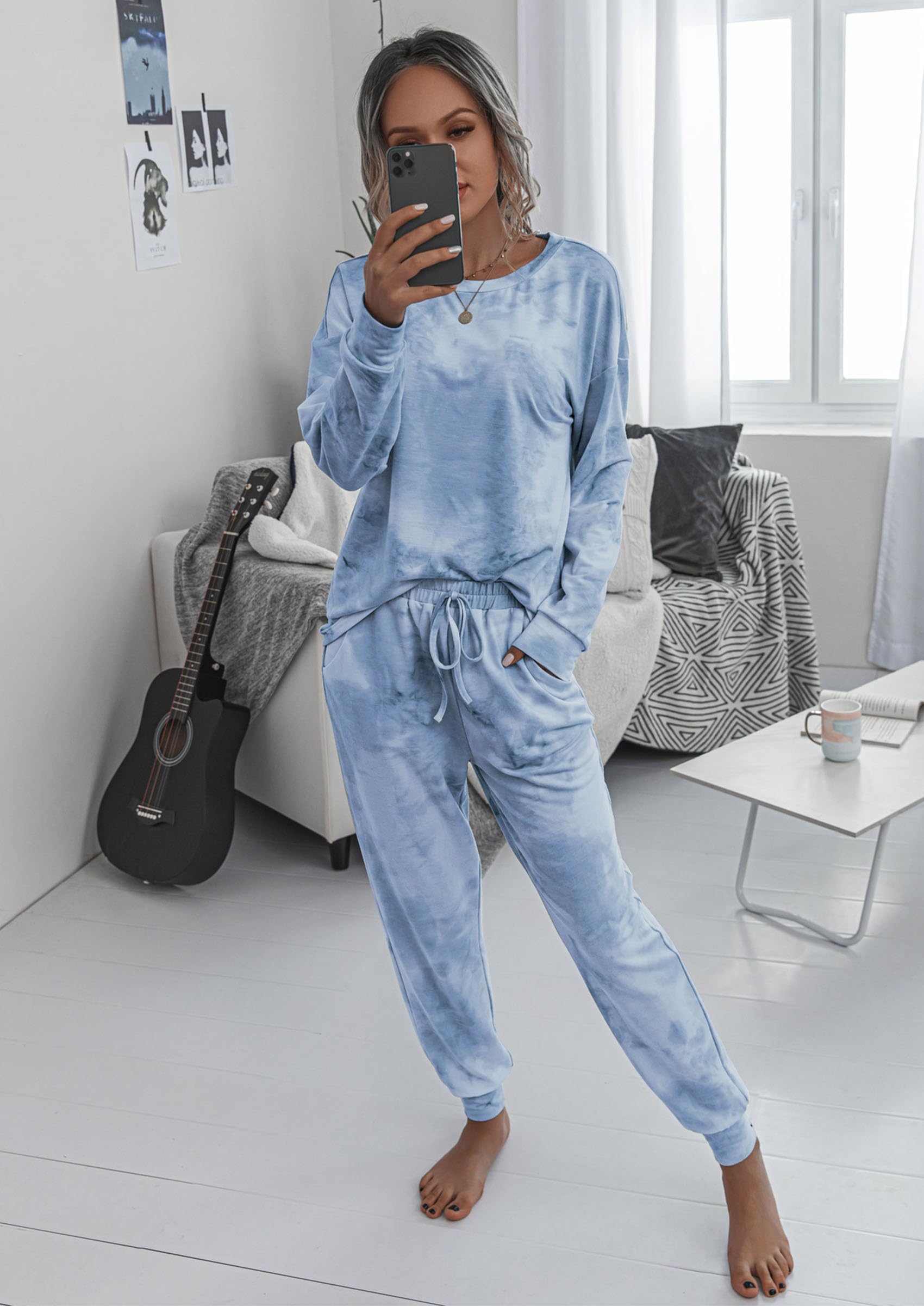 Women's Pajama Sets Casual 2 Piece Fall Matching Lounge Set