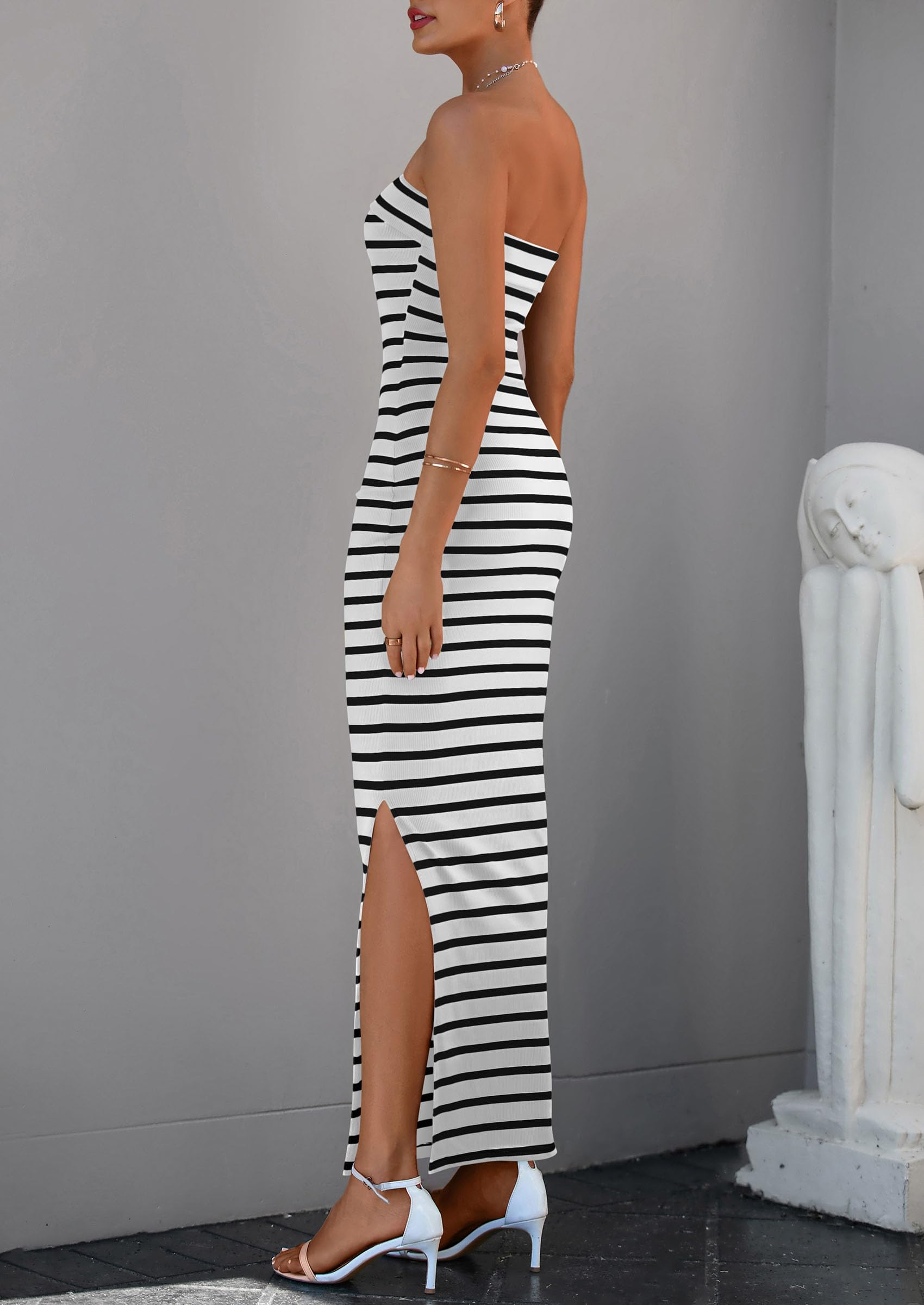 Women's Summer Strapless Cocktail Maxi Dresses