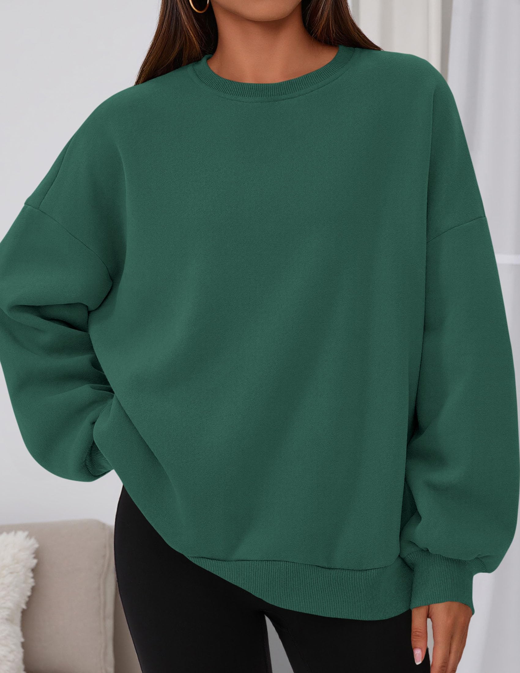 Womens Oversized Crewneck Sweatshirt 2026 Fall Outfits