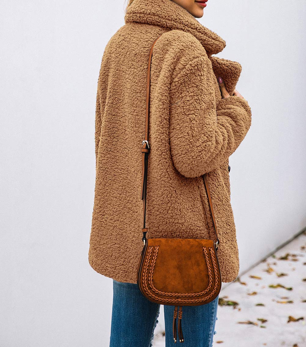 Oversized Sherpa Fleece Jacket Women's Winter Coats Outerwear