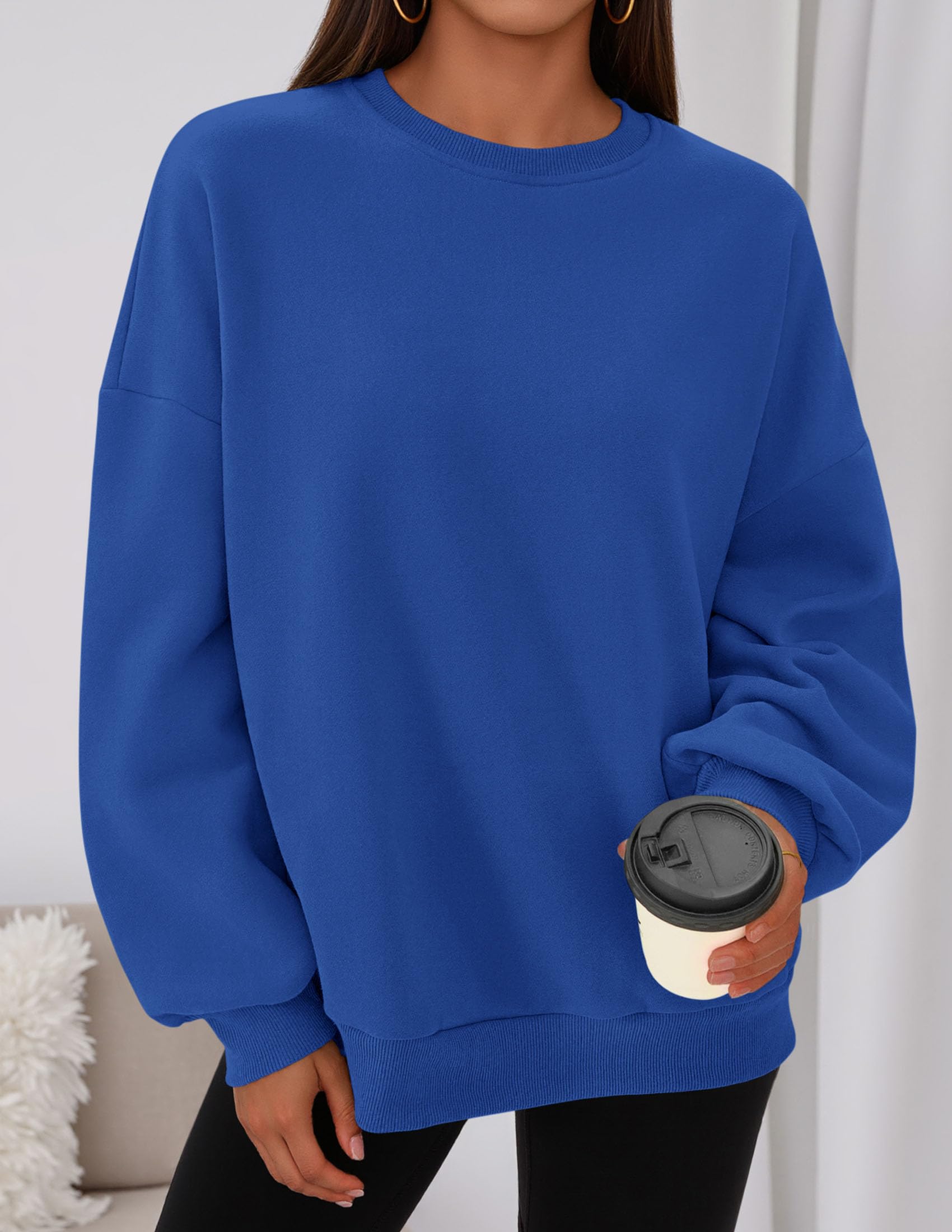 Womens Oversized Crewneck Sweatshirt 2026 Fall Outfits