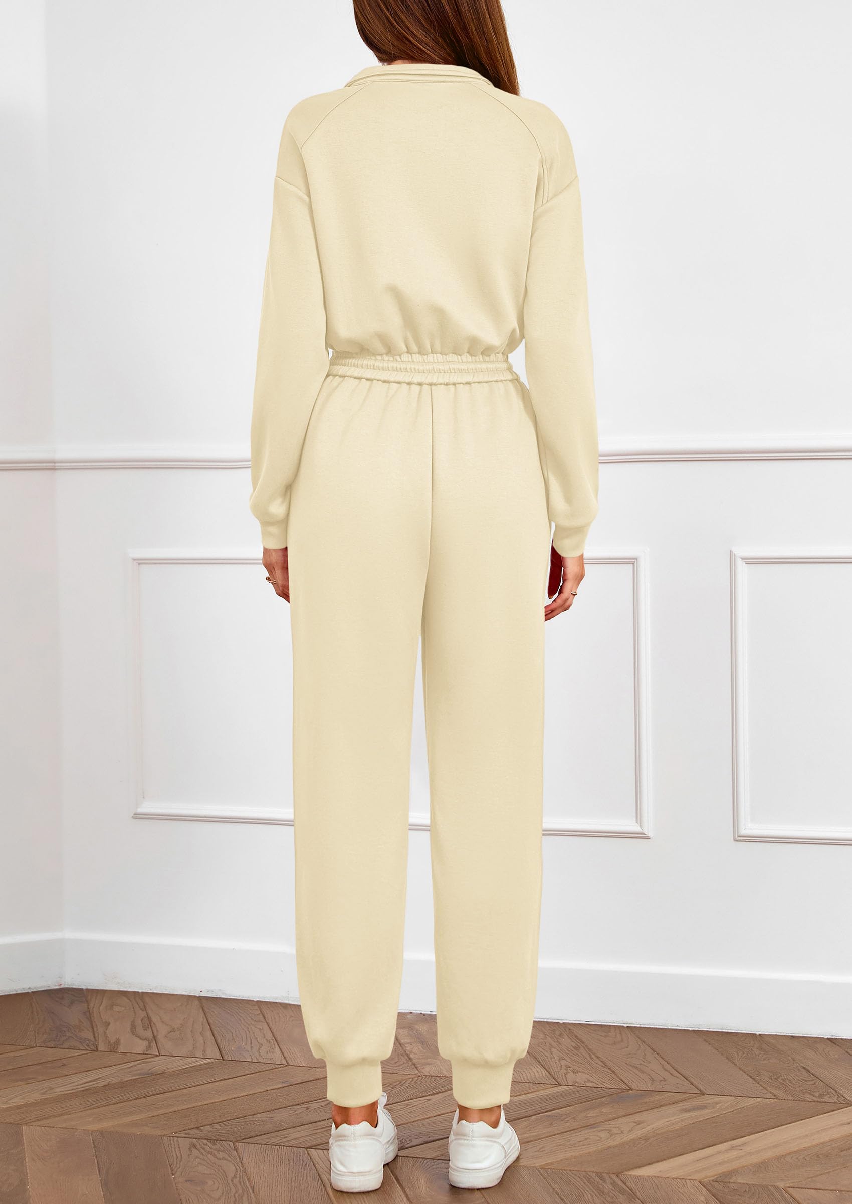 Long Sleeve Jumpsuits for Women Fall One Piece Travel Outfits