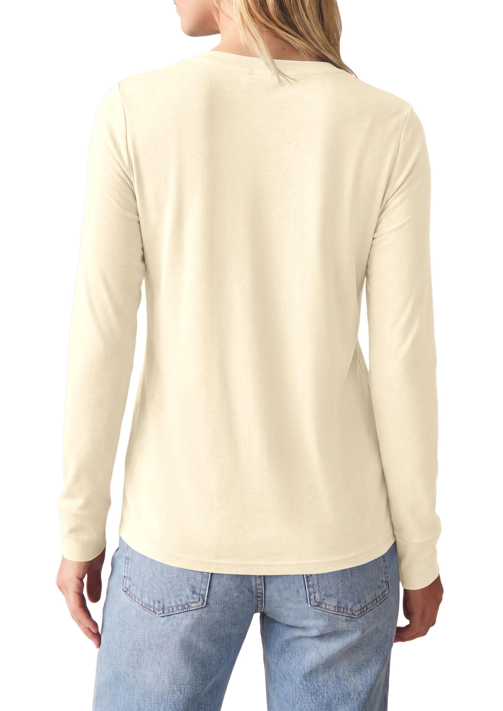 Long Sleeve Tshirts Shirts for Women Basic Casual Fall Tops
