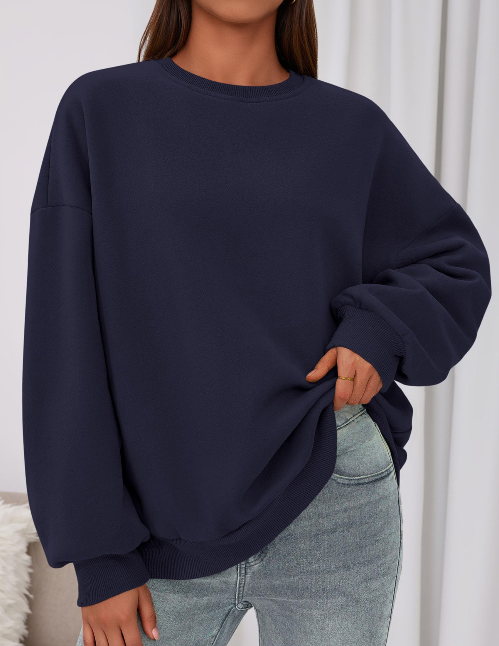 Womens Oversized Crewneck Sweatshirt 2026 Fall Outfits