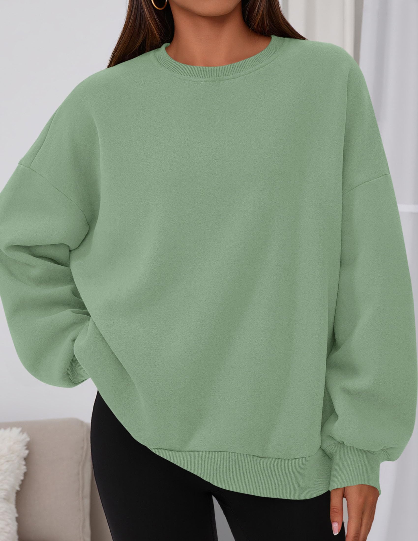 Womens Oversized Crewneck Sweatshirt 2026 Fall Outfits