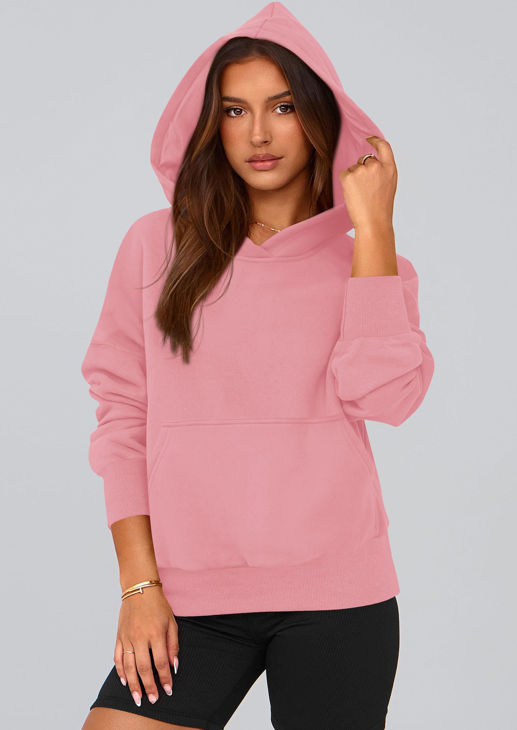 Women's Fall Half Zip Cropped Hoodie Sweatshirt