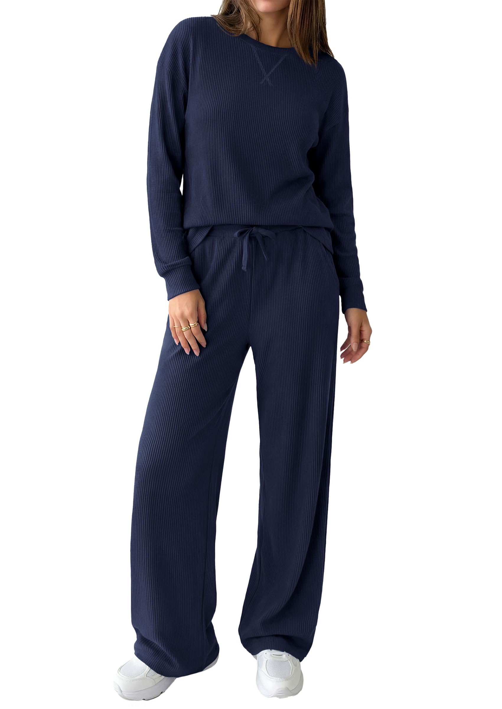 Women Matching Lounge Sets Fall 2 Piece Airport Travel Outfit