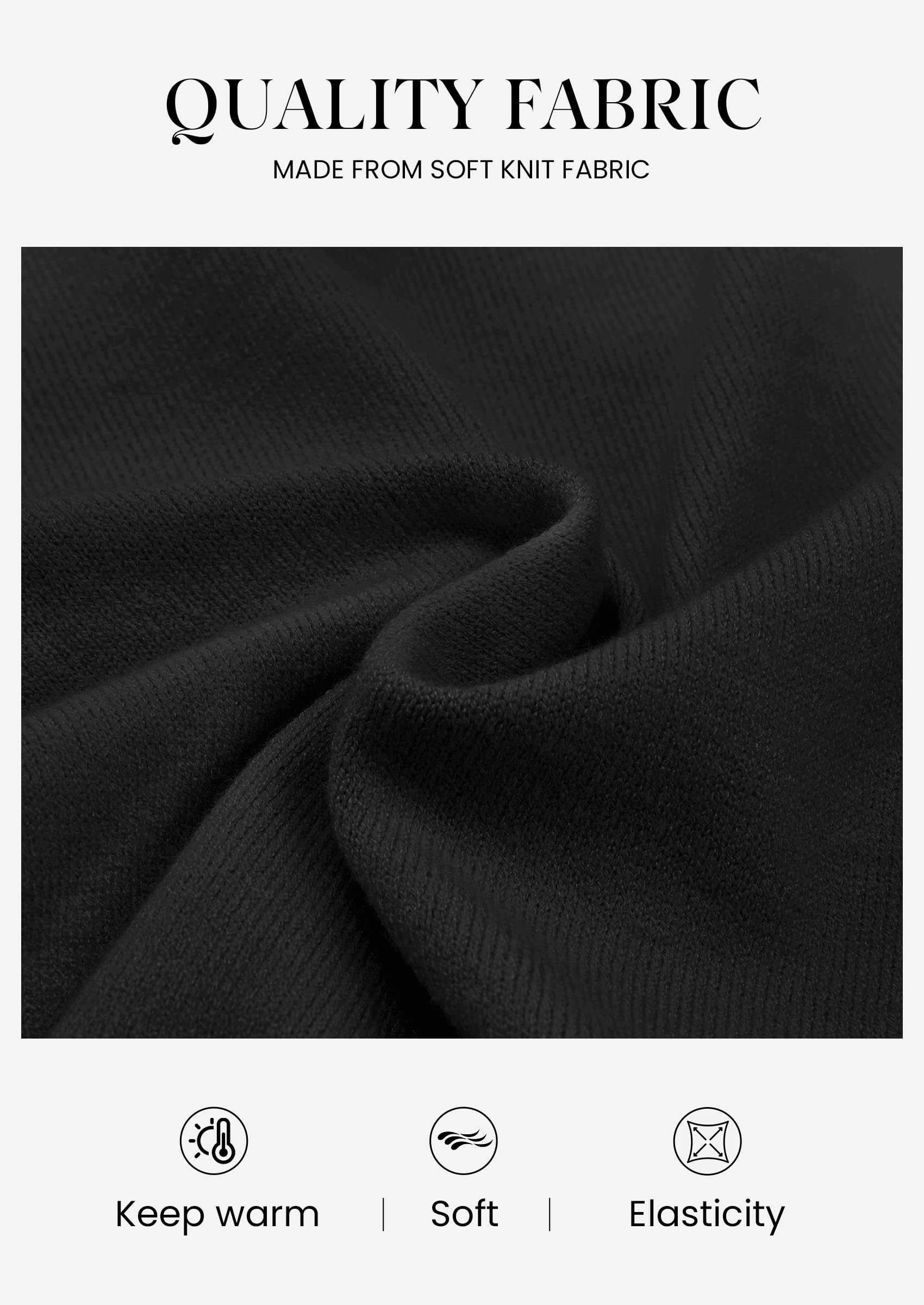Women's Fall Cozy Sweaters Trendy Ruffle Mock Neck Pullover