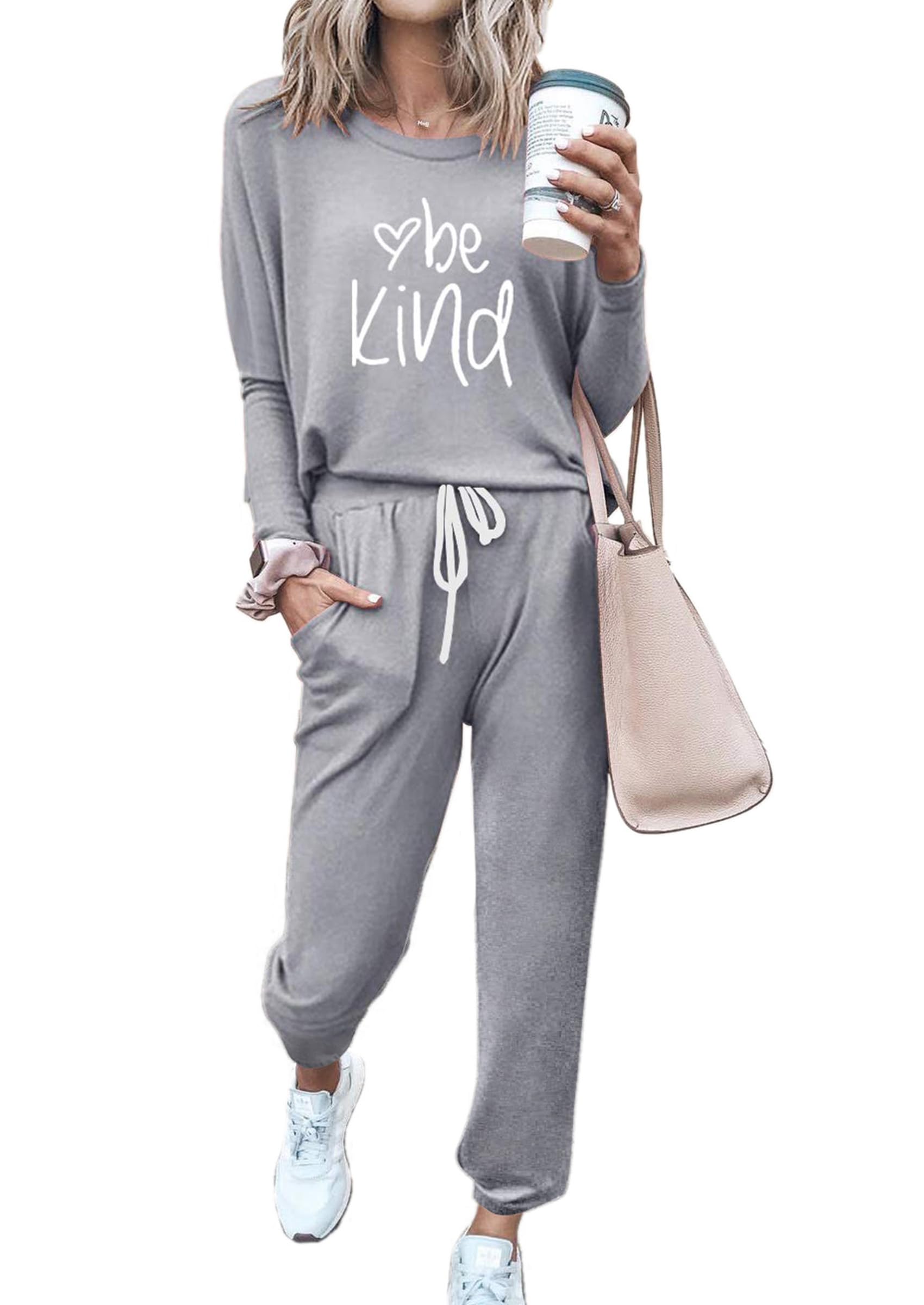 Airport Travel Outfit Women Fall 2 Piece Matching Lounge Sets