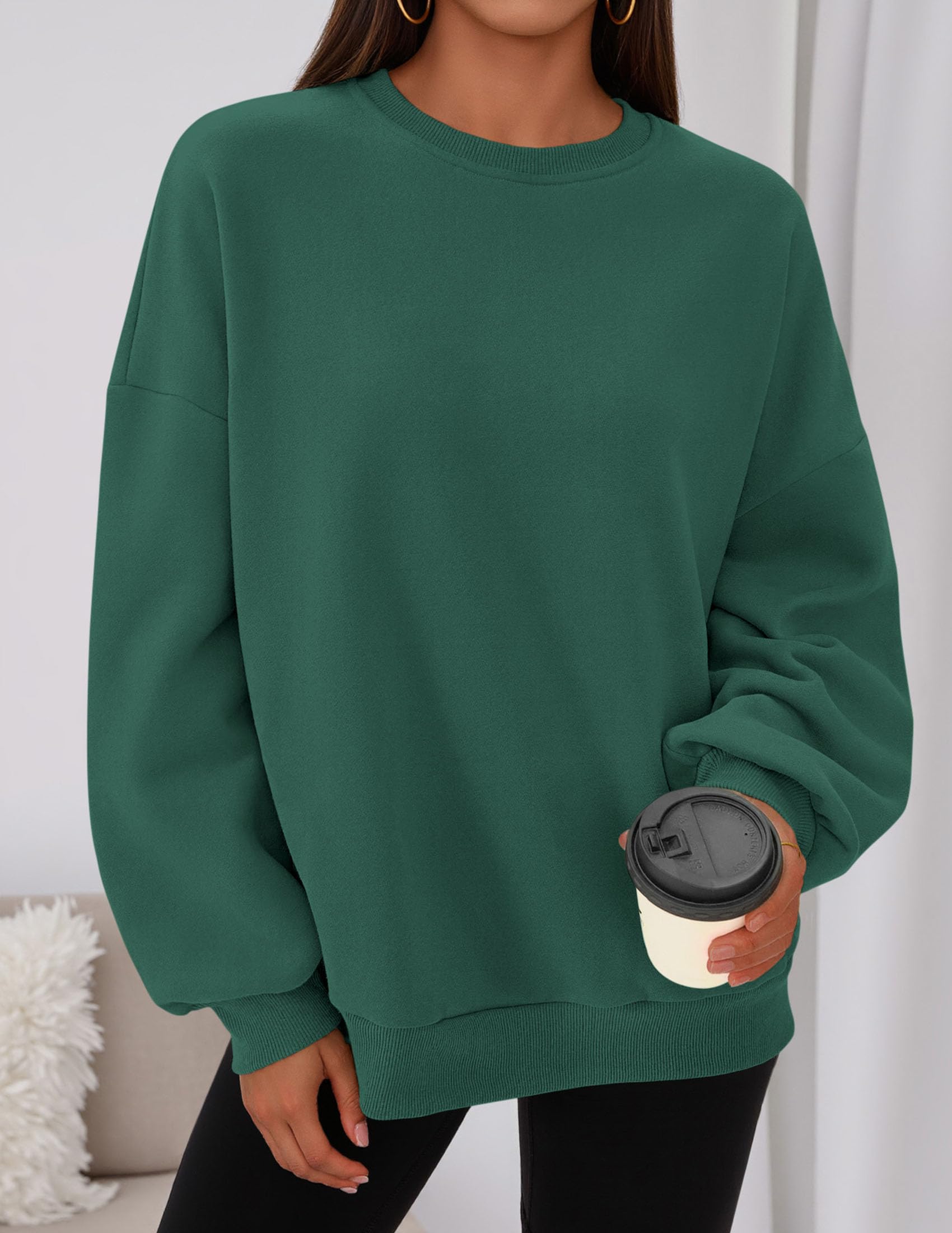 Womens Oversized Crewneck Sweatshirt 2026 Fall Outfits
