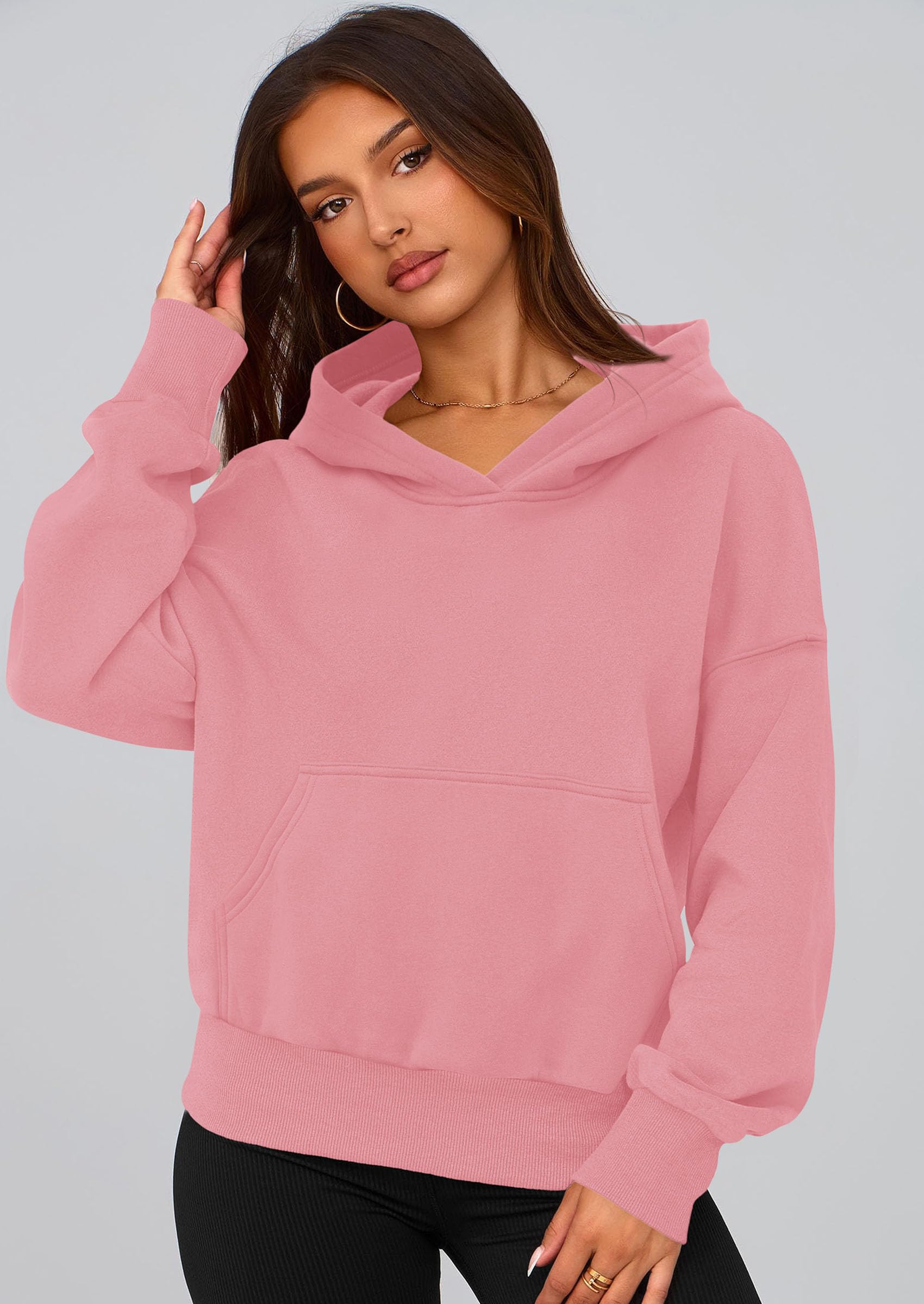 Women's Fall Half Zip Cropped Hoodie Sweatshirt