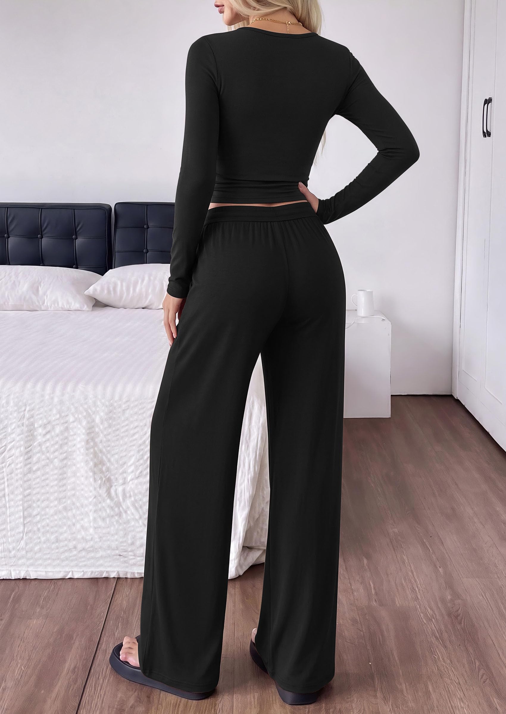 Womens 2 Piece Lounge Sets Fall Fashion Airport Travel Outfits