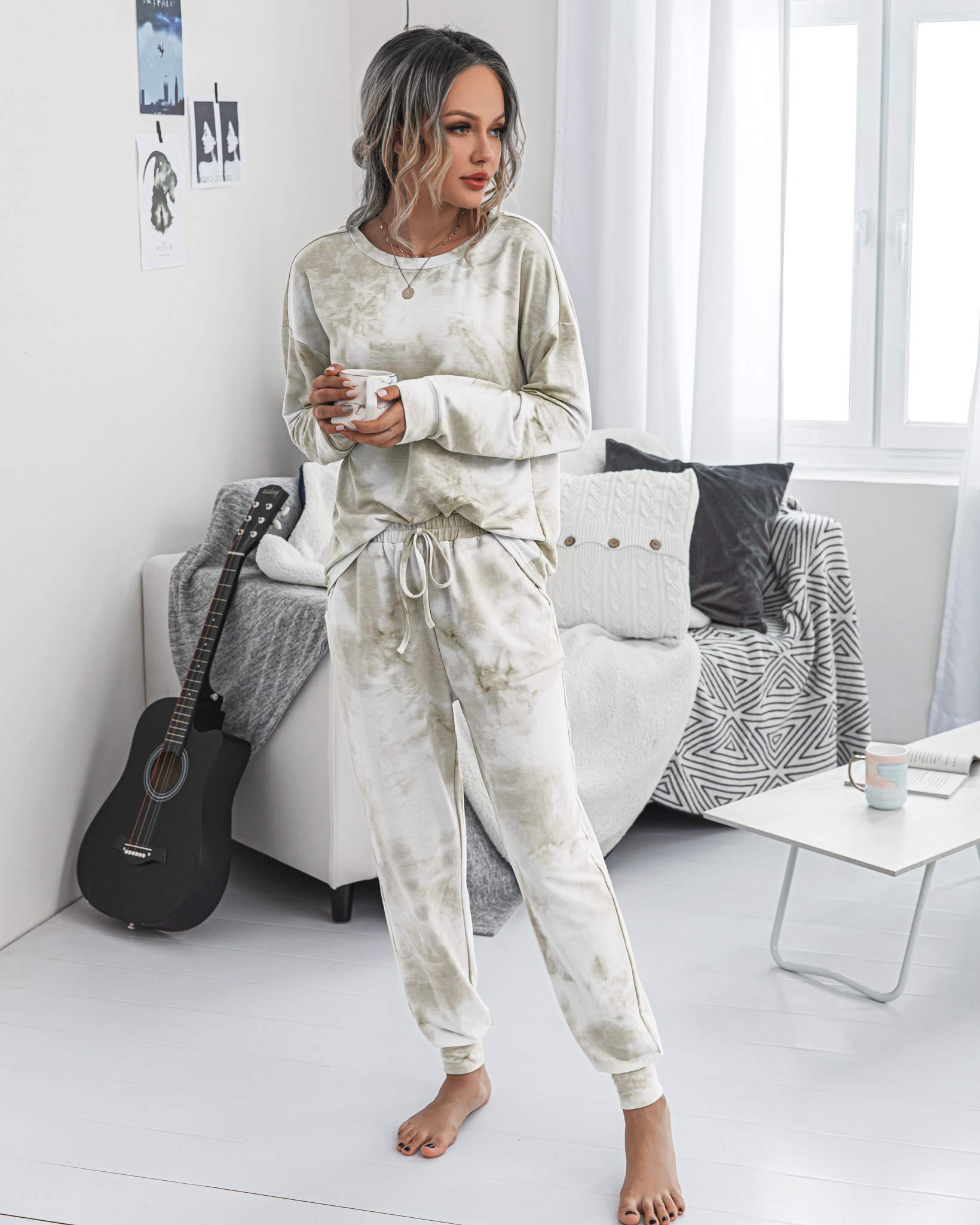 Women's Pajama Sets Casual 2 Piece Fall Matching Lounge Set