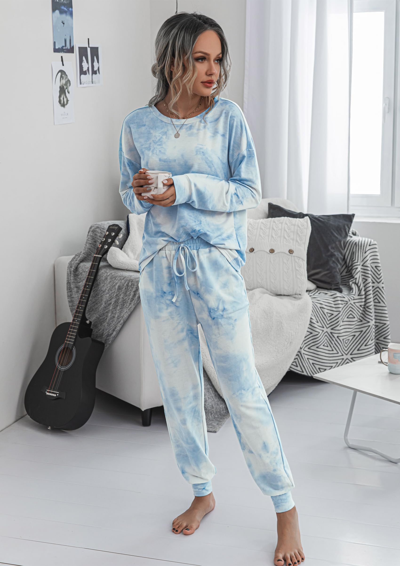 Women's Pajama Sets Casual 2 Piece Fall Matching Lounge Set