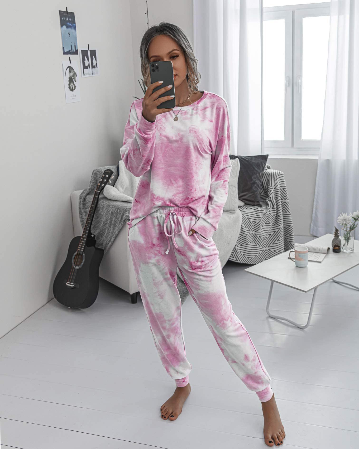 Women's Pajama Sets Casual 2 Piece Fall Matching Lounge Set