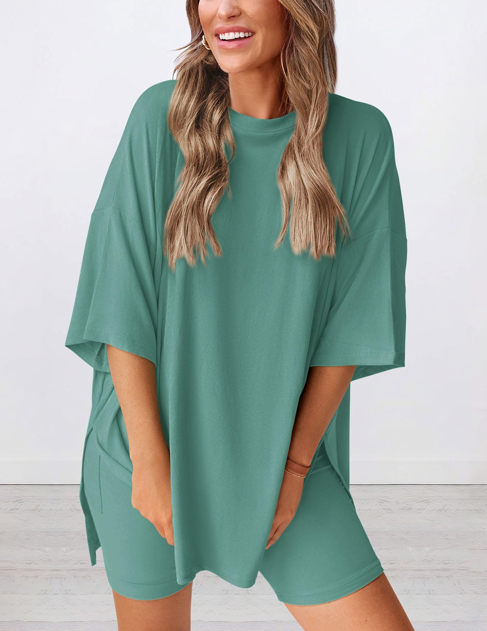 Women 2 Piece Lounge Set Airport Travel Outfit, Fruit Green,S