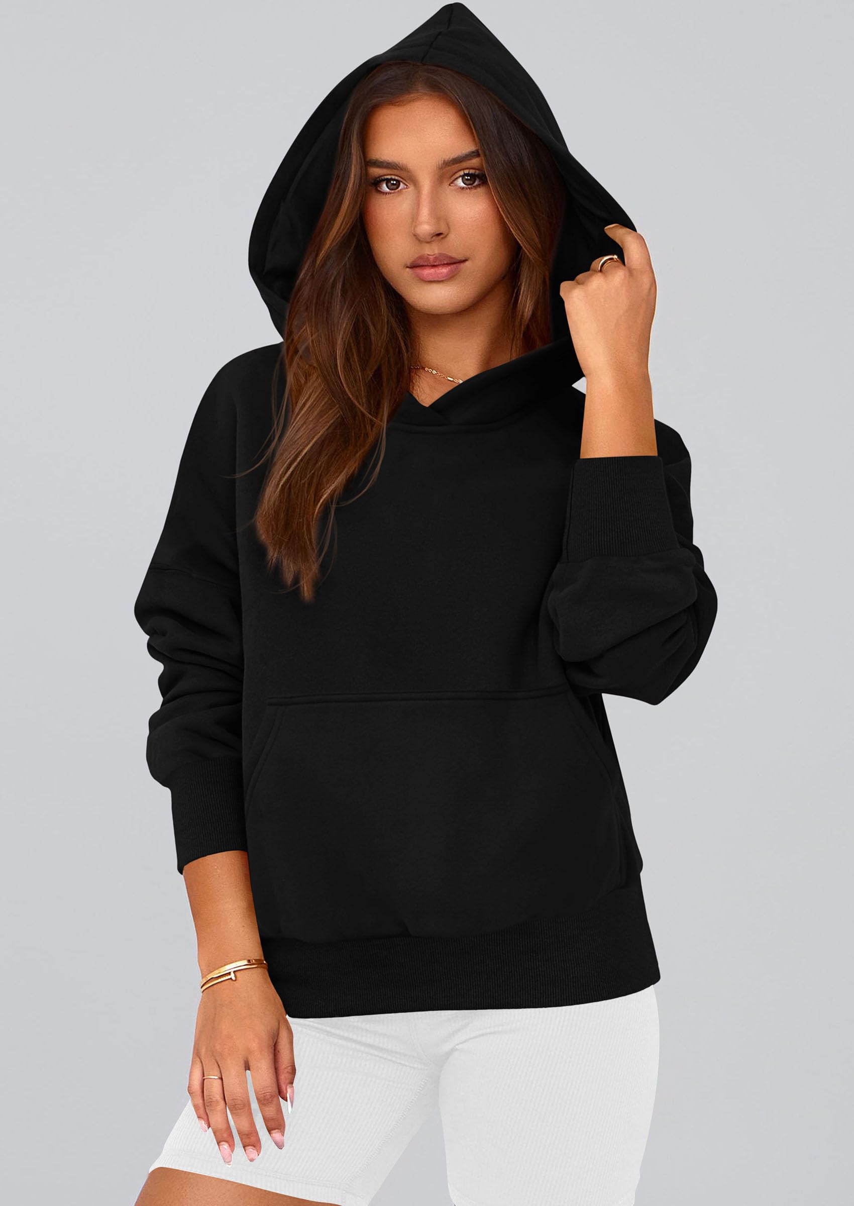 Women's Fall Half Zip Cropped Hoodie Sweatshirt