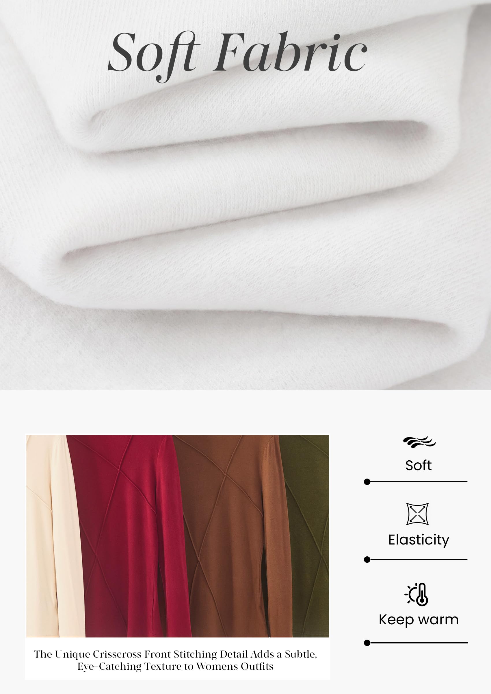 Women's Mock Neck Long Sleeve Shirts Underscrub Fall Tops