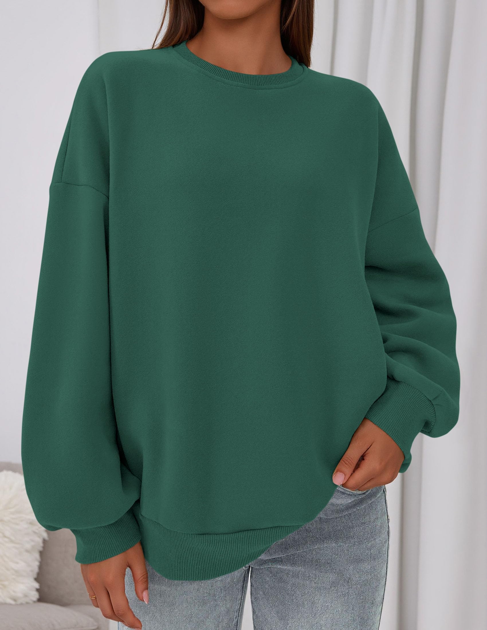 Womens Oversized Crewneck Sweatshirt 2026 Fall Outfits