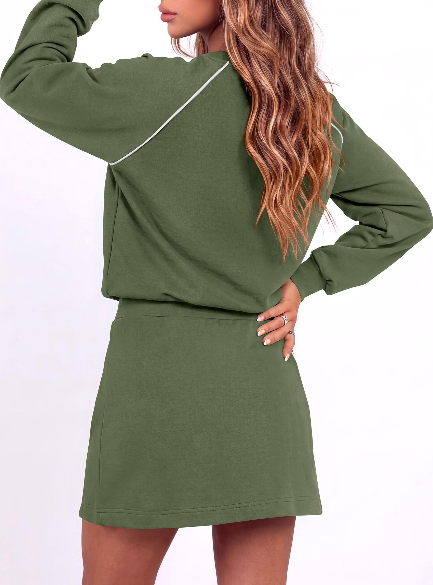 Women's Two Piece Airport Outfits Matching Skirt Sets