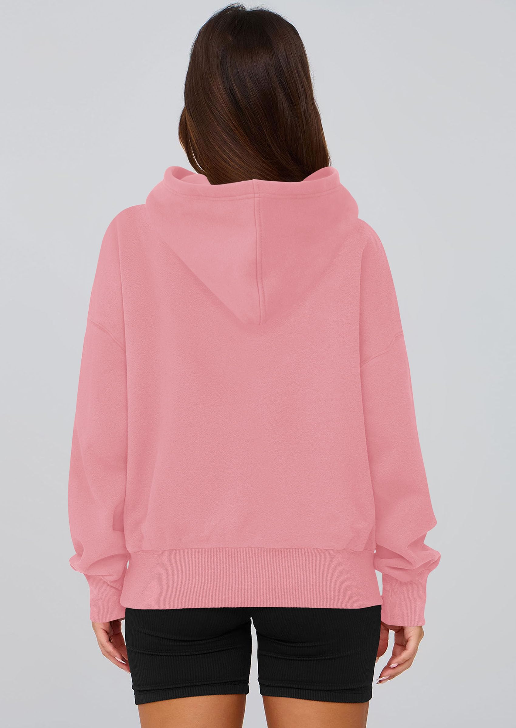 Women's Fall Half Zip Cropped Hoodie Sweatshirt