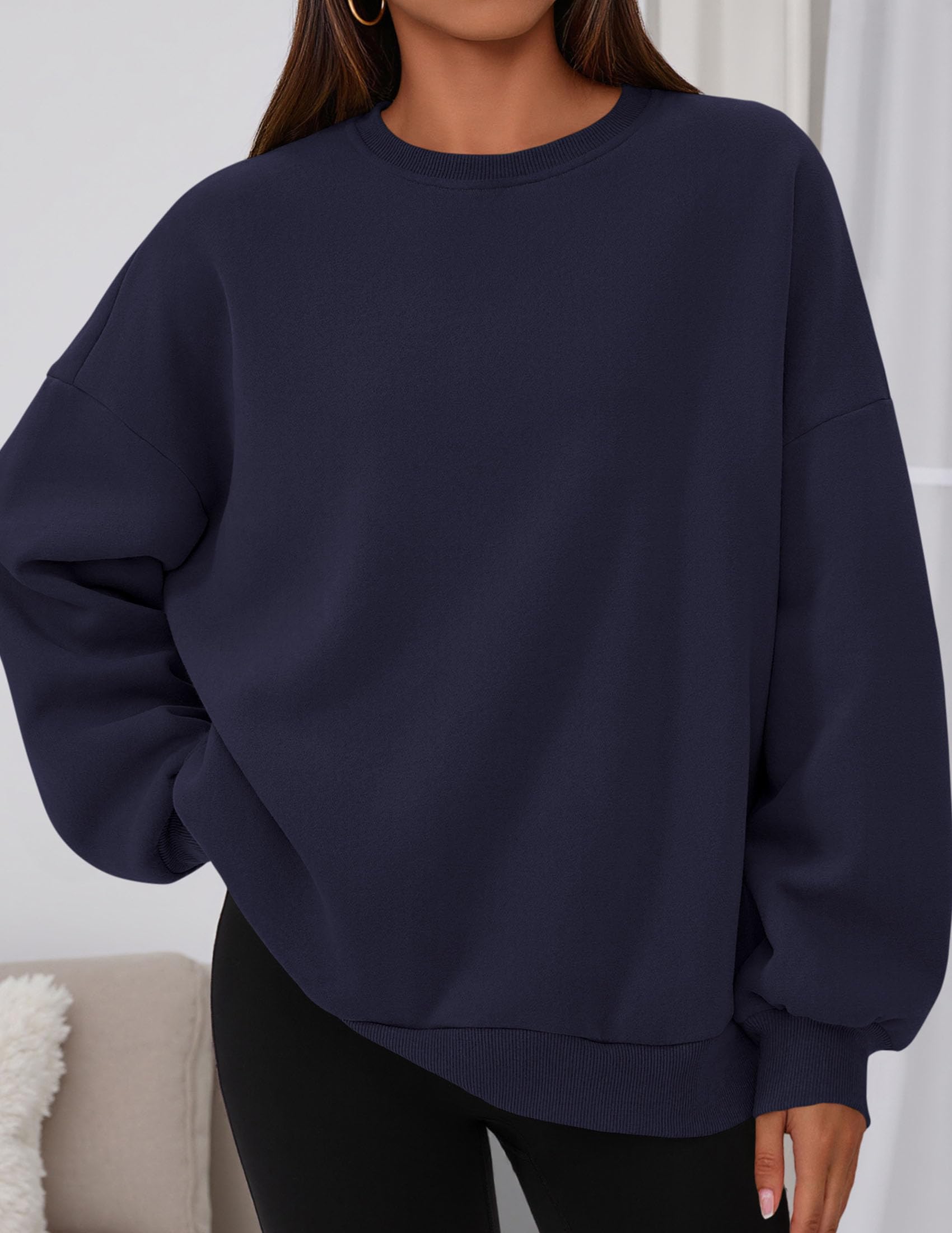 Womens Oversized Crewneck Sweatshirt 2026 Fall Outfits