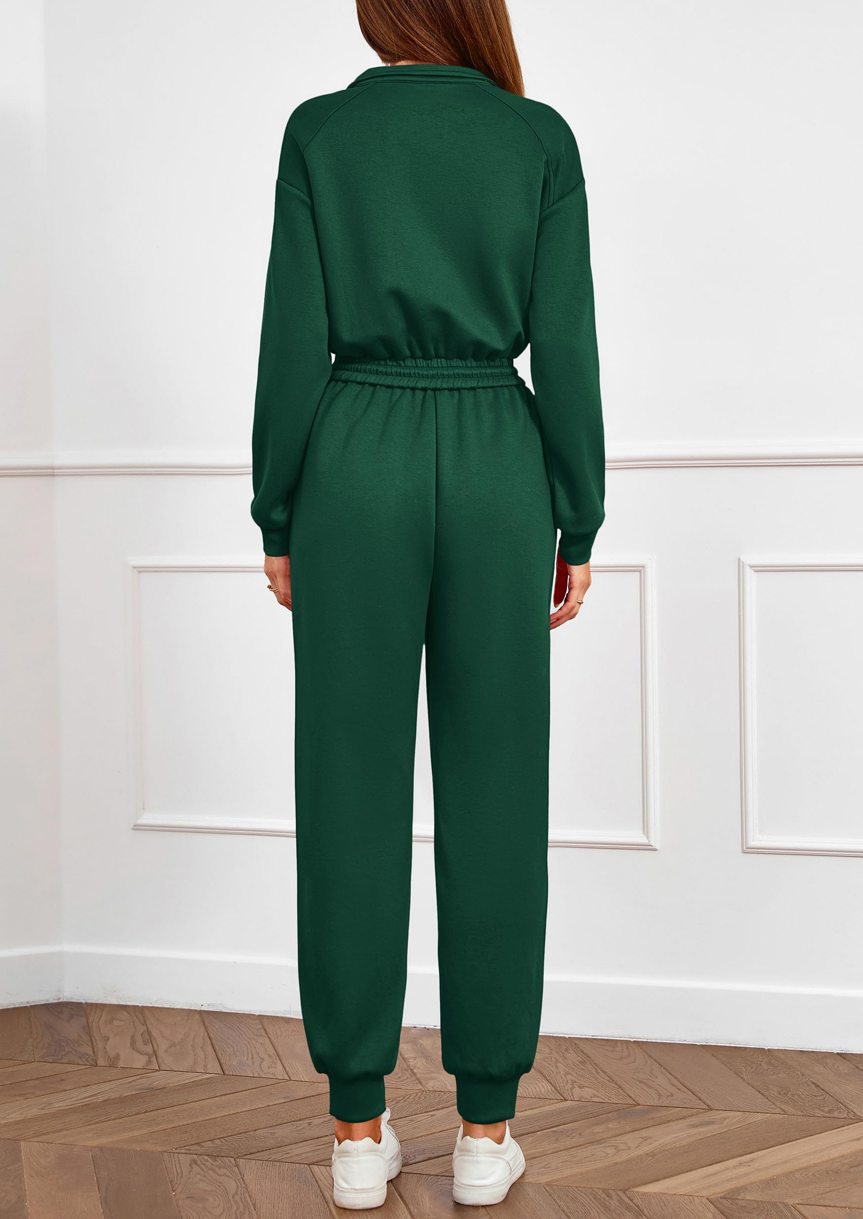 Long Sleeve Jumpsuits for Women Fall One Piece Travel Outfits
