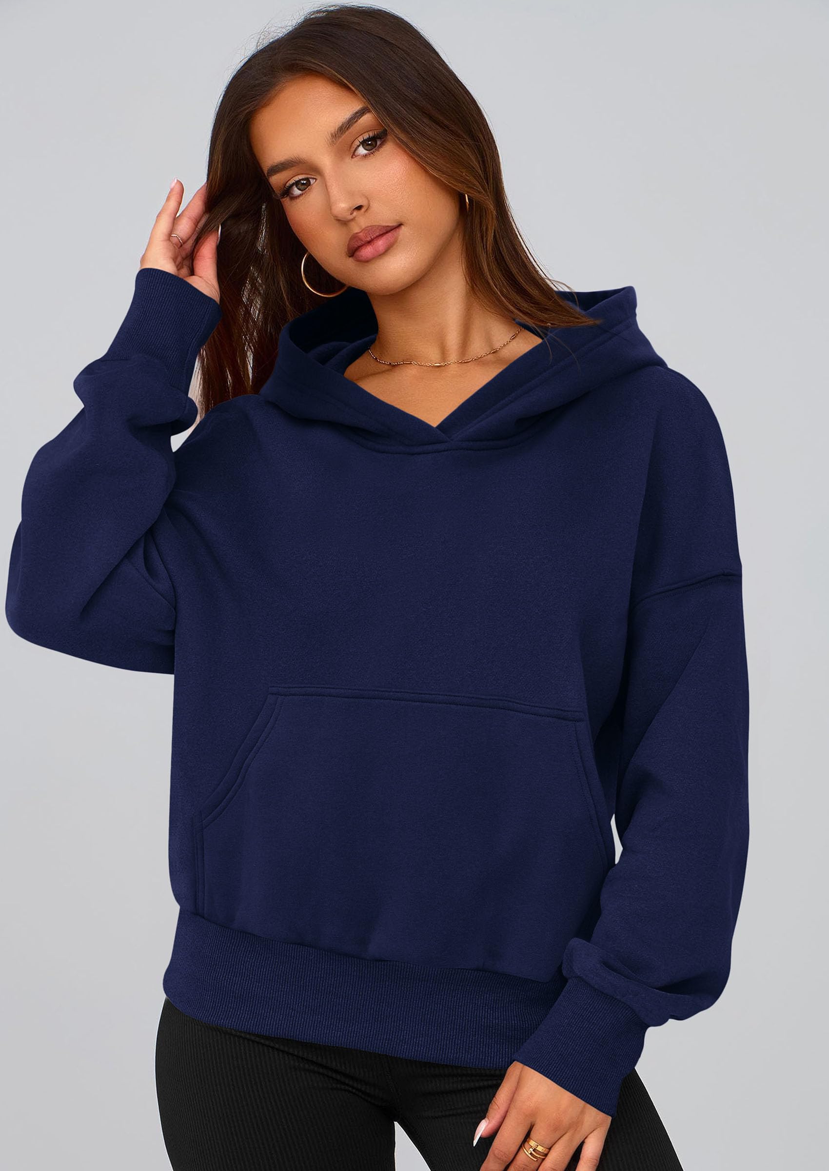 Women's Fall Half Zip Cropped Hoodie Sweatshirt