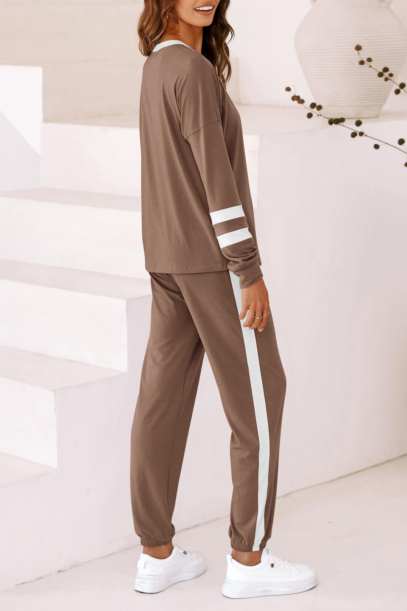 Airport Travel Outfit Women Fall 2 Piece Matching Lounge Sets