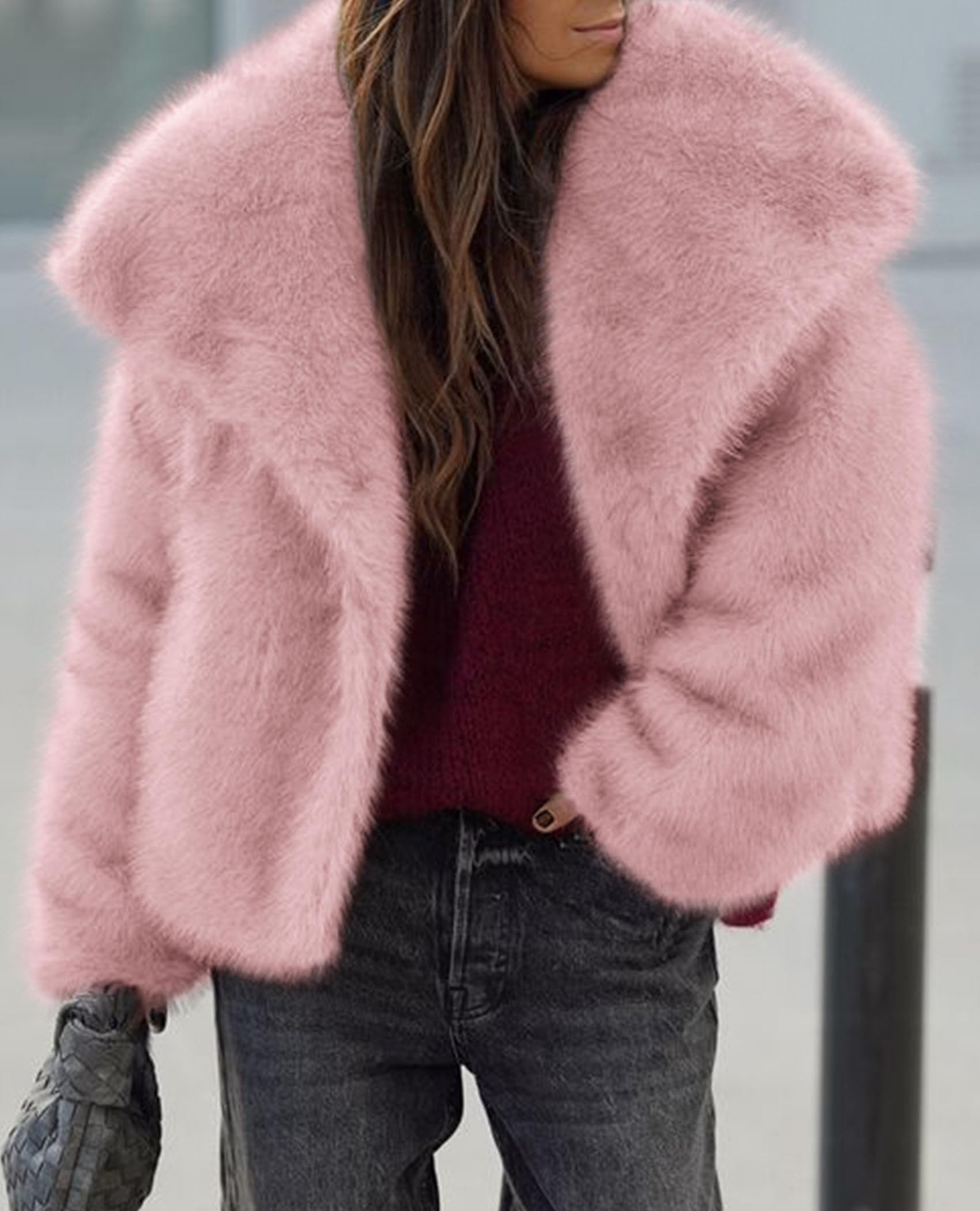 Womens Winter Coats Faux Fur Oversized Jackets