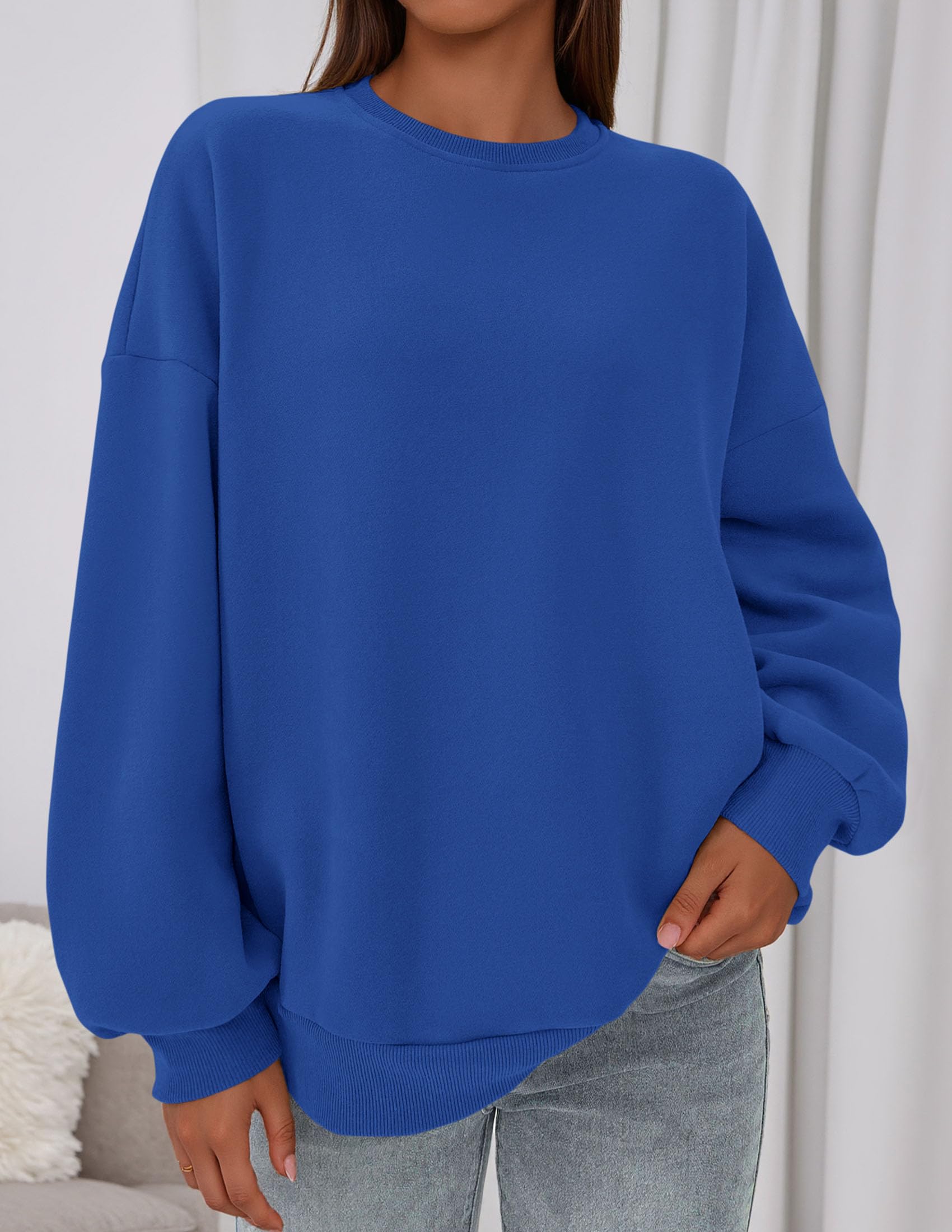 Womens Oversized Crewneck Sweatshirt 2026 Fall Outfits