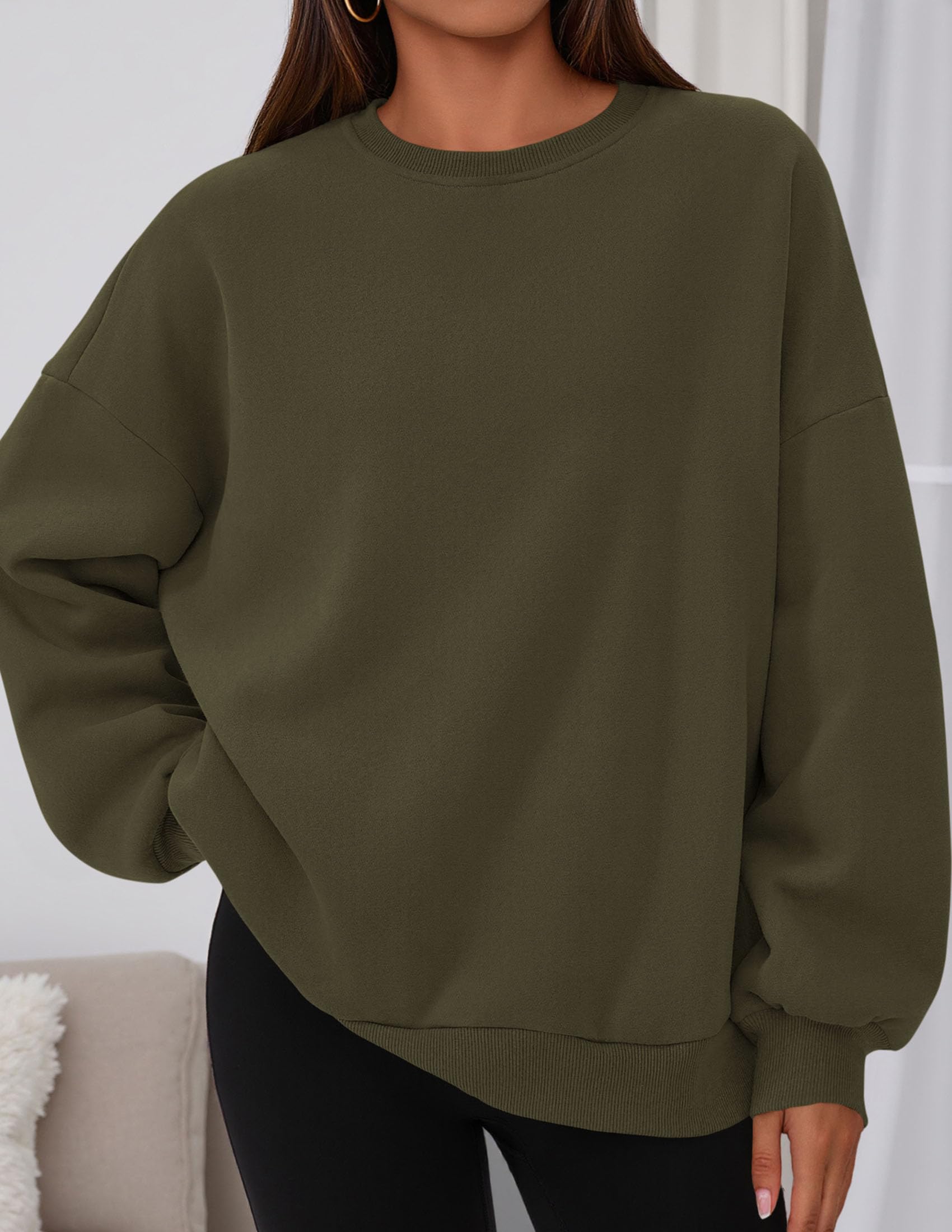 Womens Oversized Crewneck Sweatshirt 2026 Fall Outfits