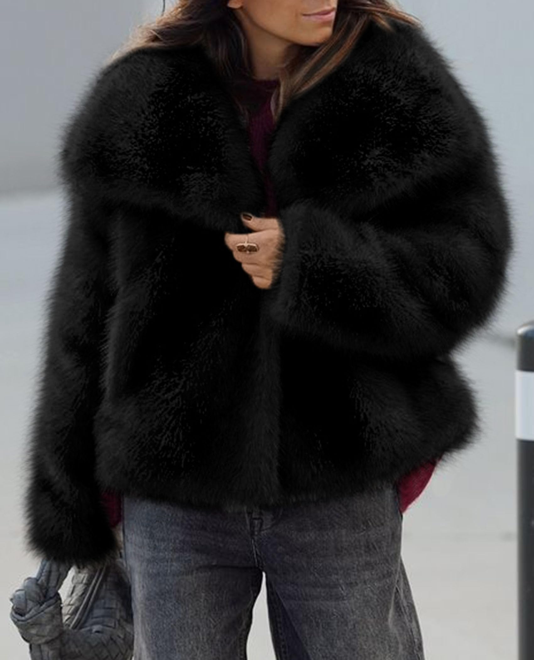 Womens Winter Coats Faux Fur Oversized Jackets