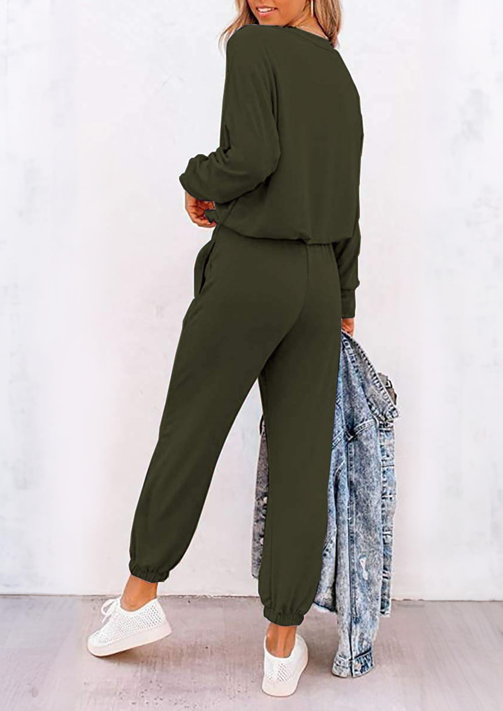 Airport Travel Outfit Women Fall 2 Piece Matching Lounge Sets