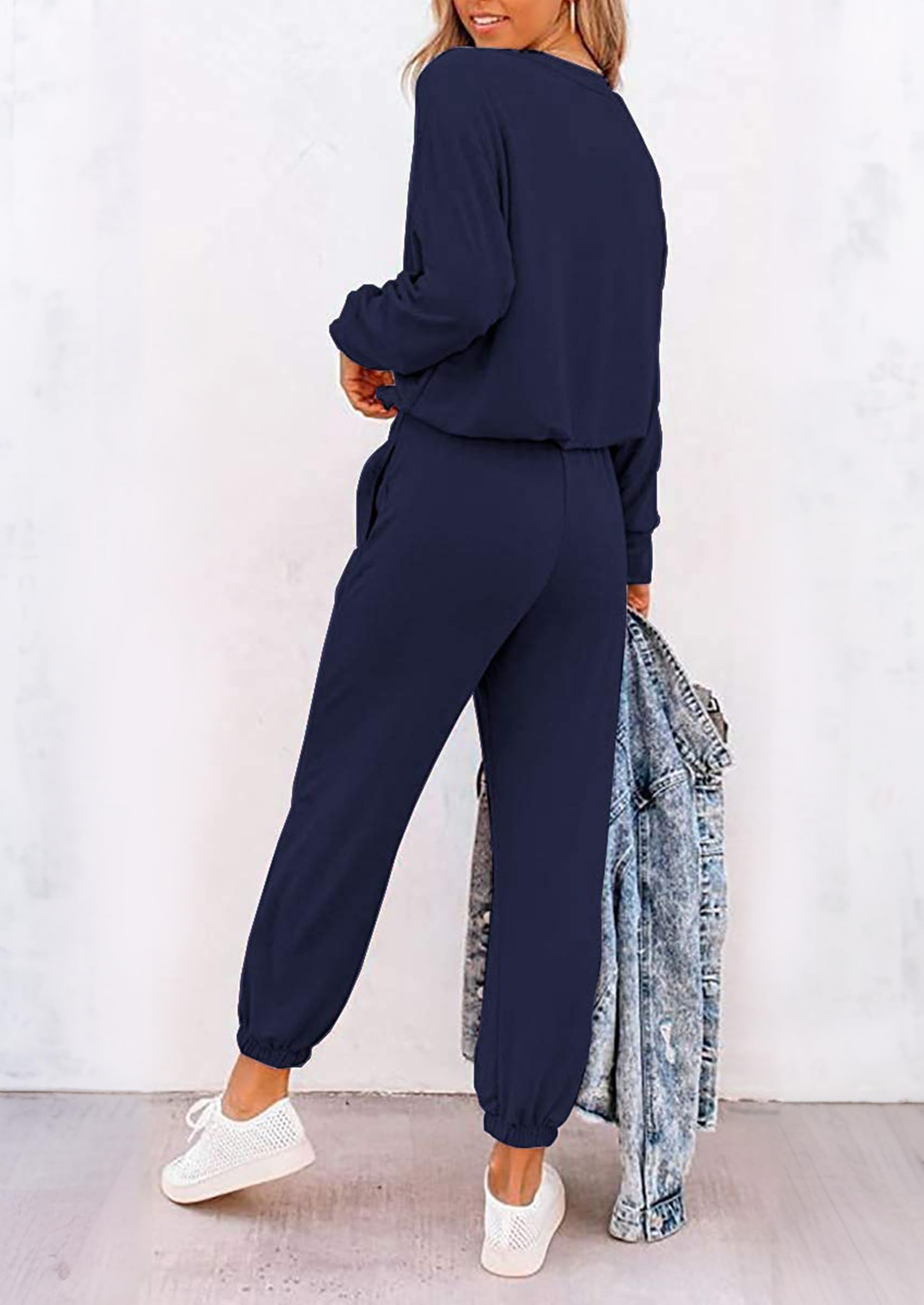Airport Travel Outfit Women Fall 2 Piece Matching Lounge Sets