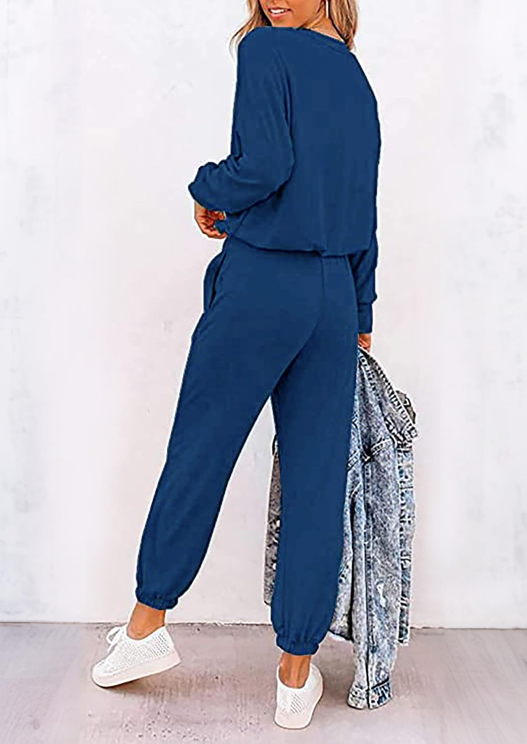 Airport Travel Outfit Women Fall 2 Piece Matching Lounge Sets