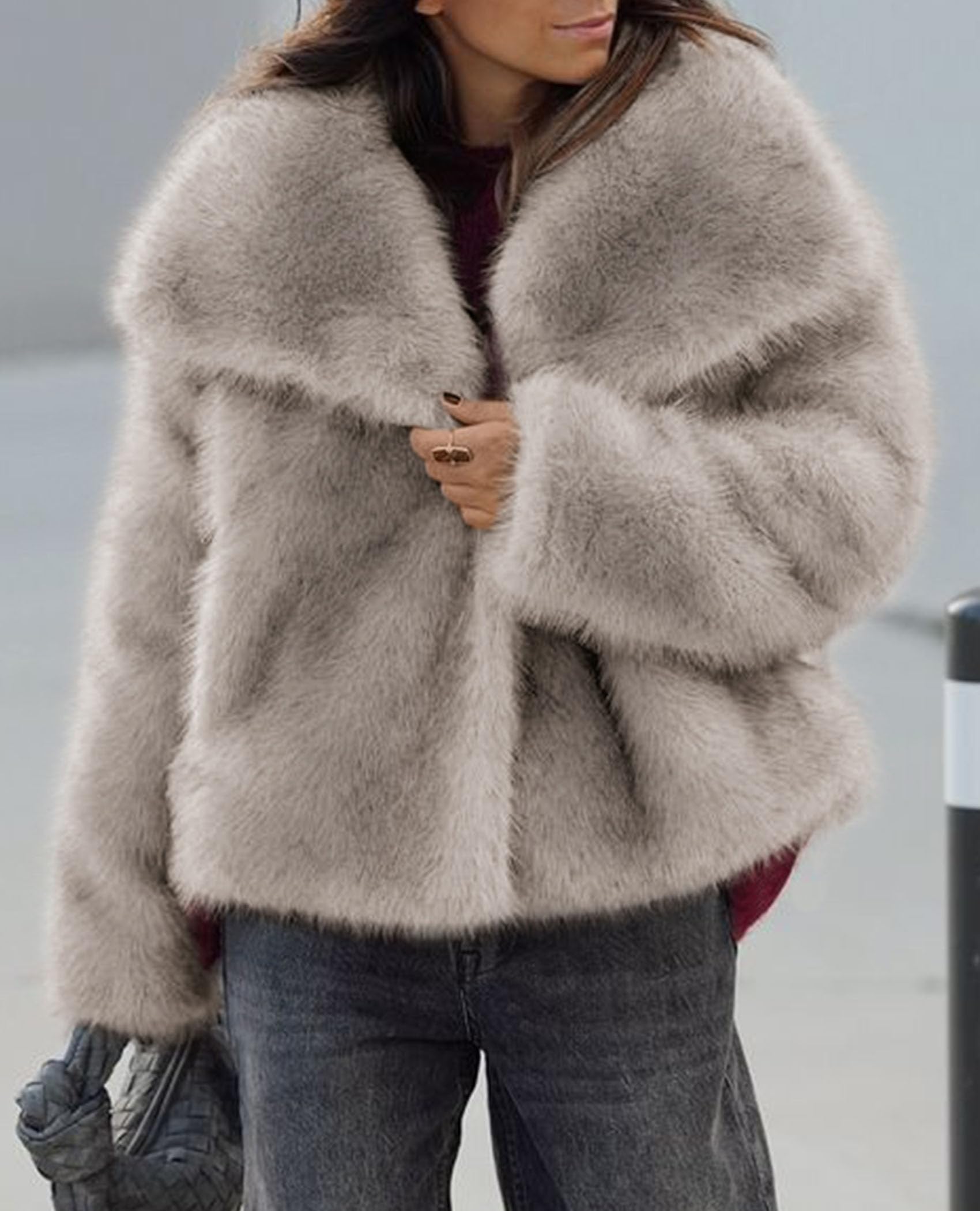 Womens Winter Coats Faux Fur Oversized Jackets