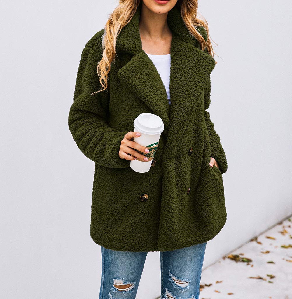 Oversized Sherpa Fleece Jacket Women's Winter Coats Outerwear