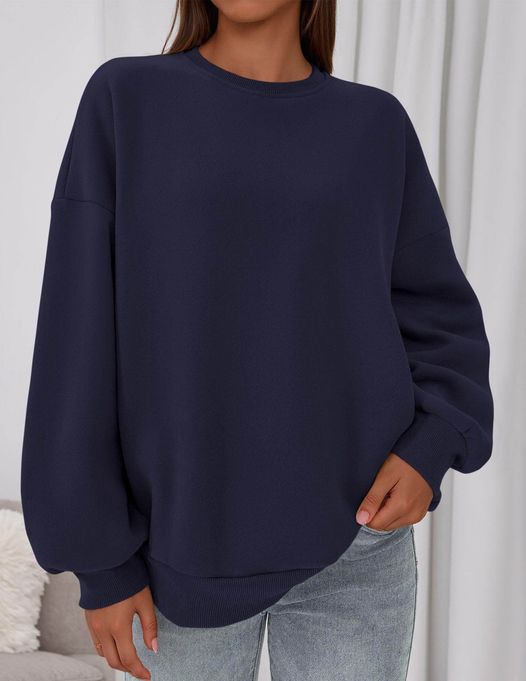 Womens Oversized Crewneck Sweatshirt 2026 Fall Outfits
