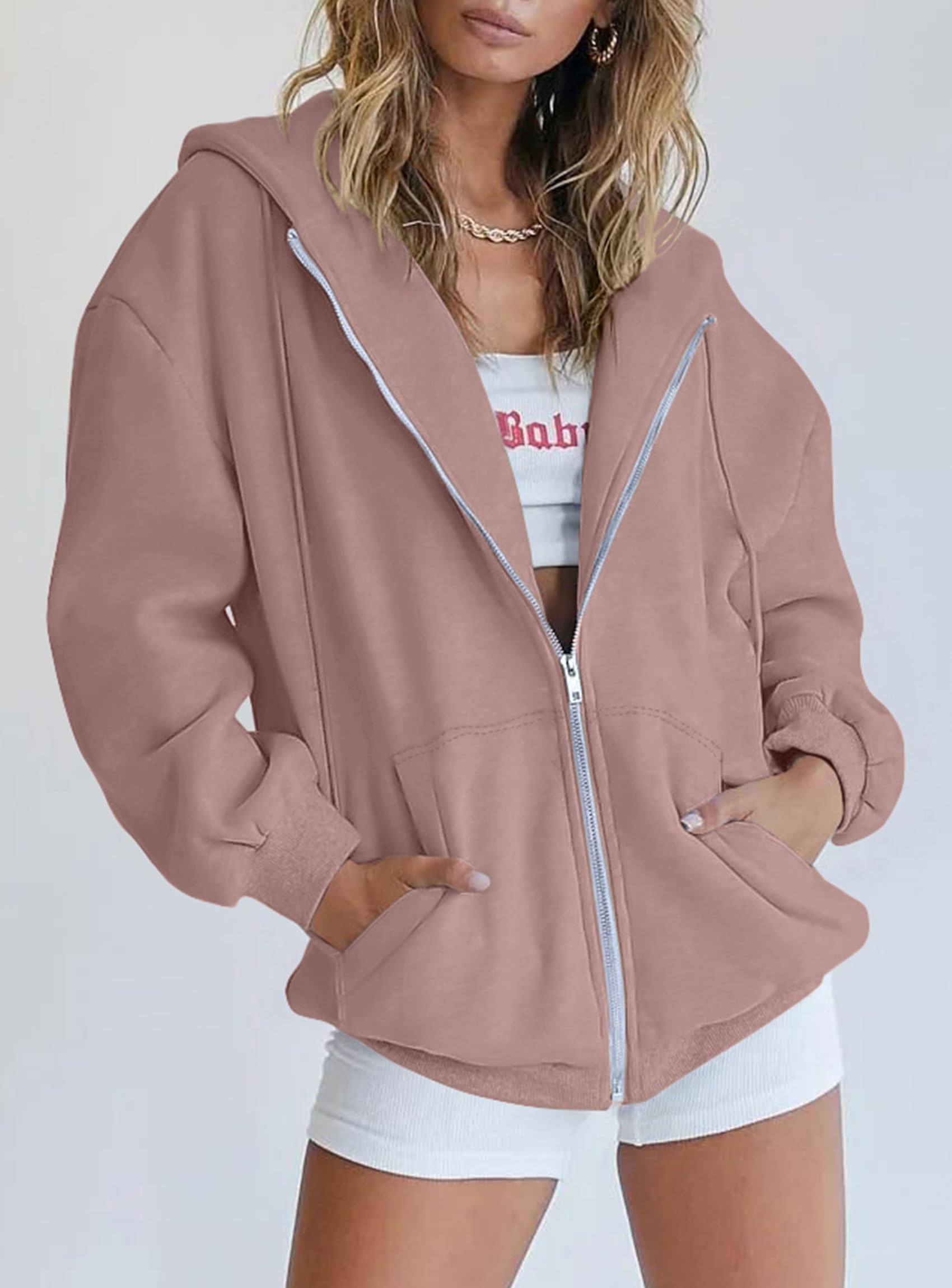 Women's Fall Zip Up Hoodies Sweatshirts
