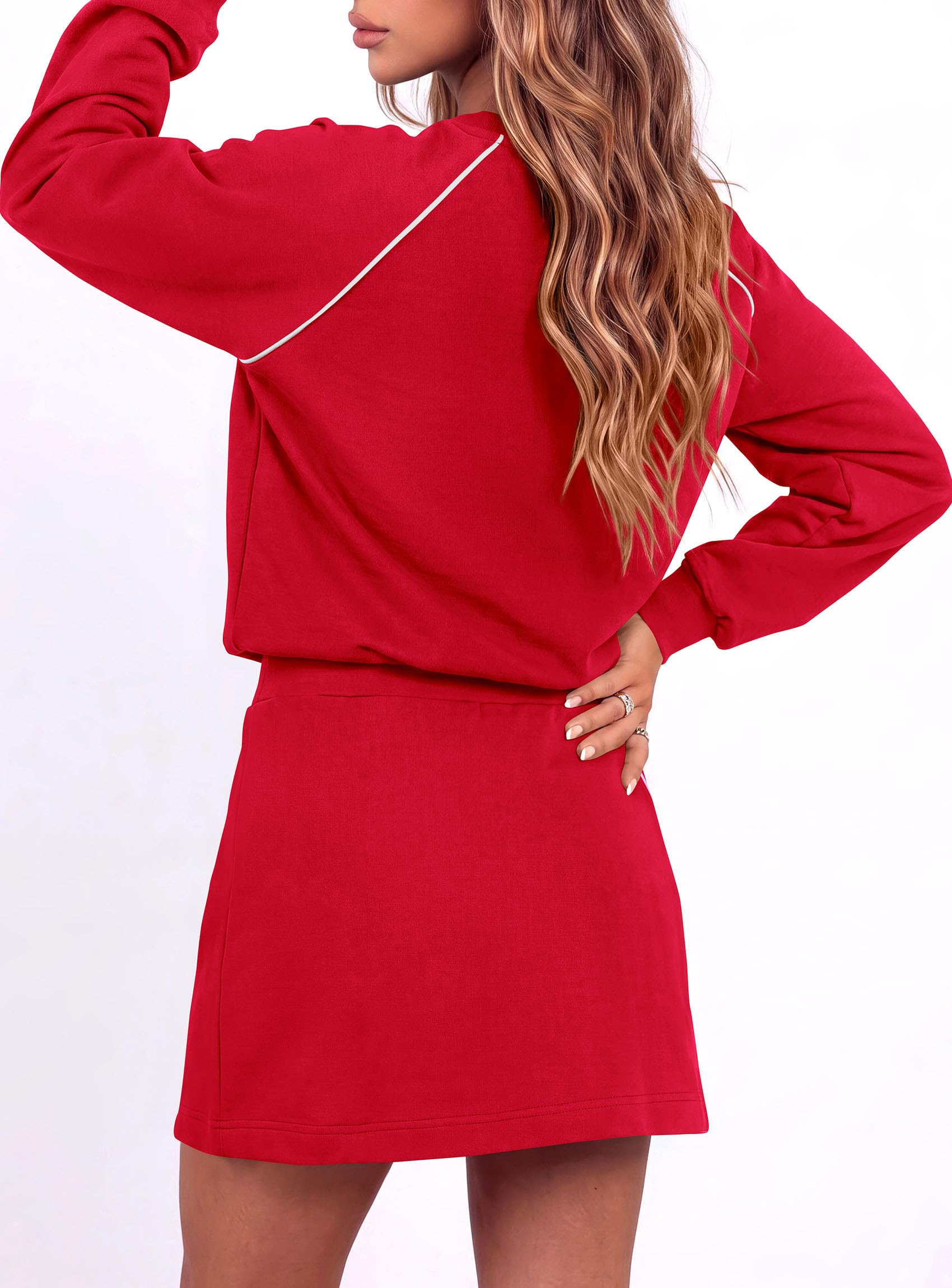 Women's Two Piece Airport Outfits Matching Skirt Sets