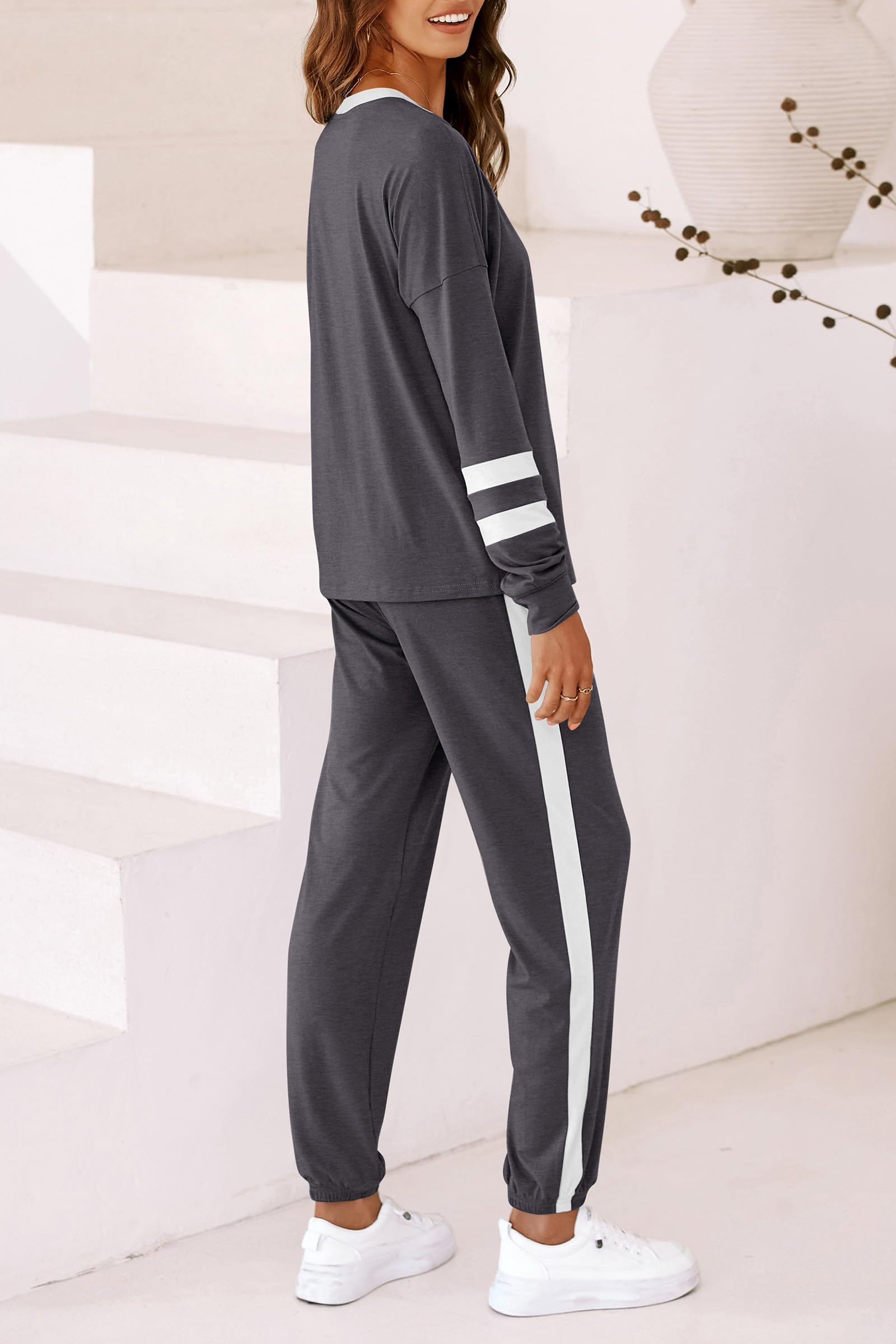 Airport Travel Outfit Women Fall 2 Piece Matching Lounge Sets